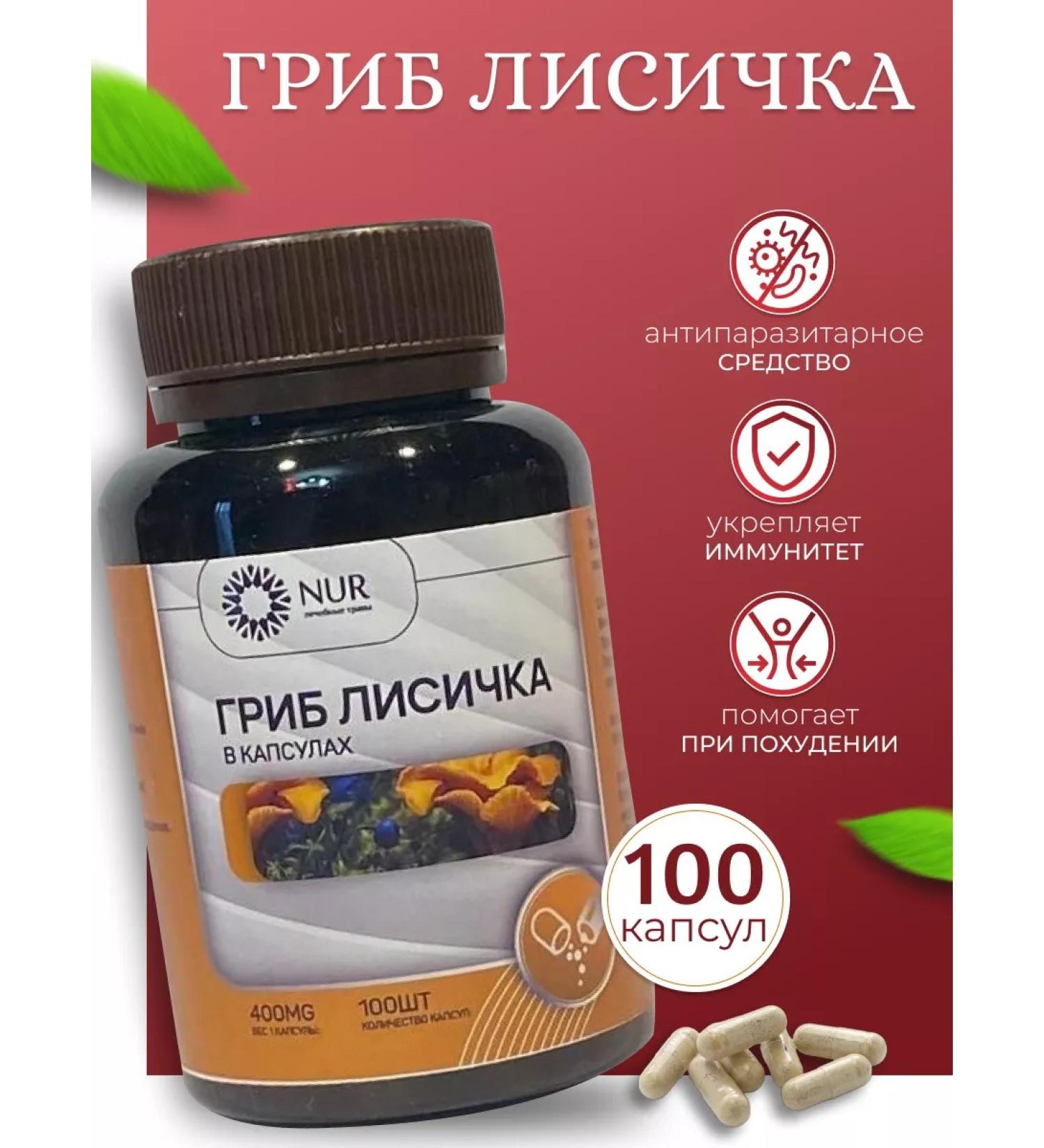 nur Fox mushroom in capsules - Buy Online on GoSupps.com