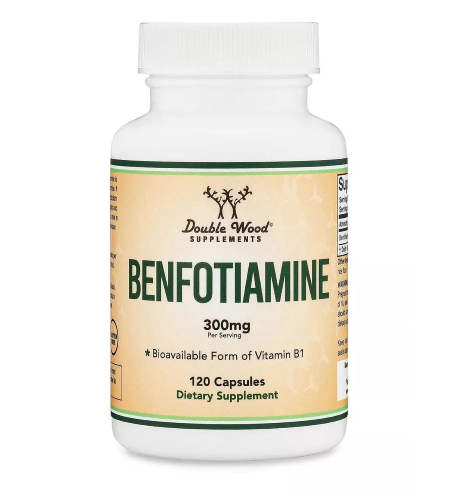 Double Wood Supplements Benfotiamine benfotiamine B1 300 mg 120 capsules - Buy Online on GoSupps.com