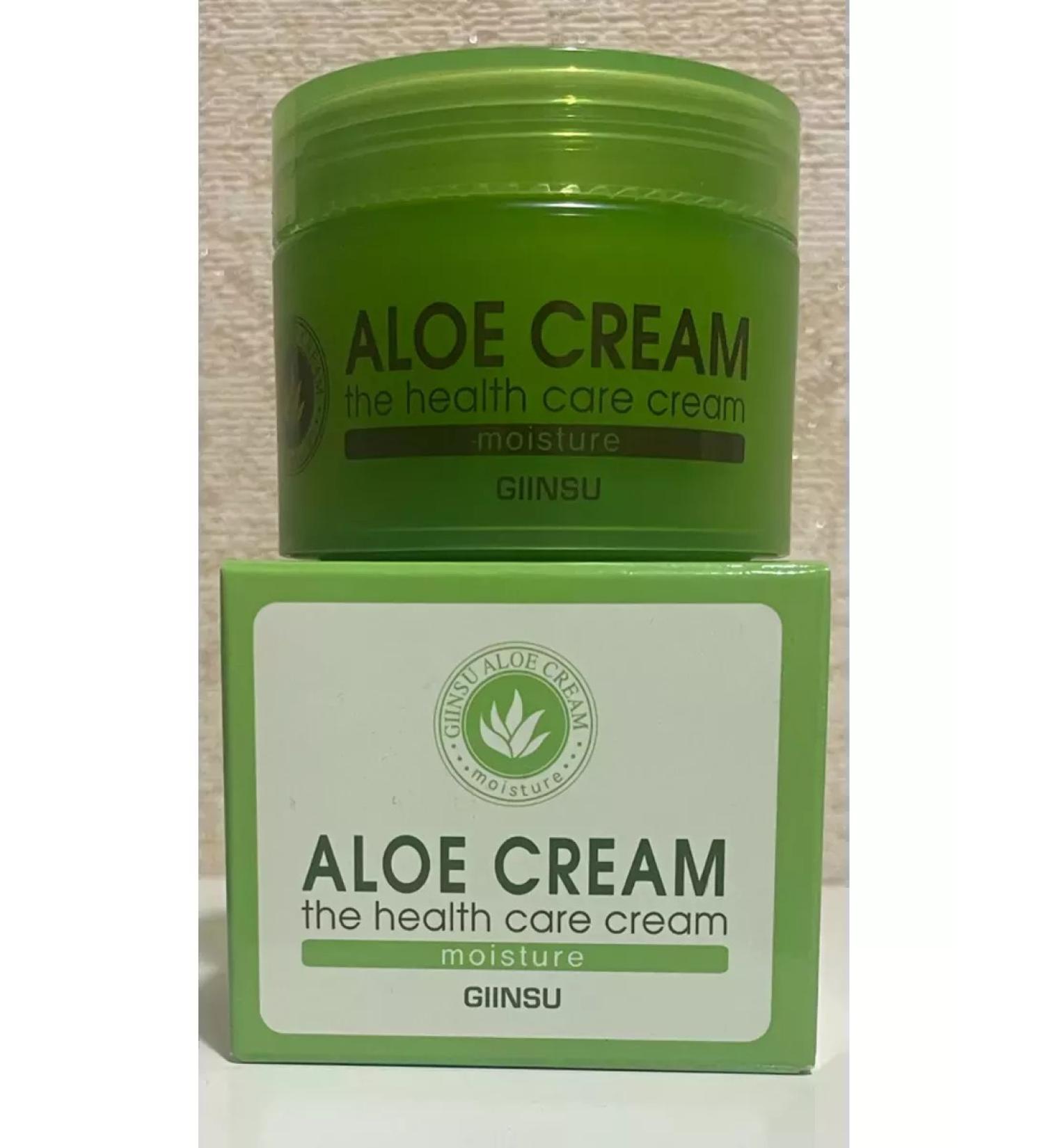 Korean cosmetics face cream Moisturizing face cream Aloe Cream 50ml - Buy Online on GoSupps.com
