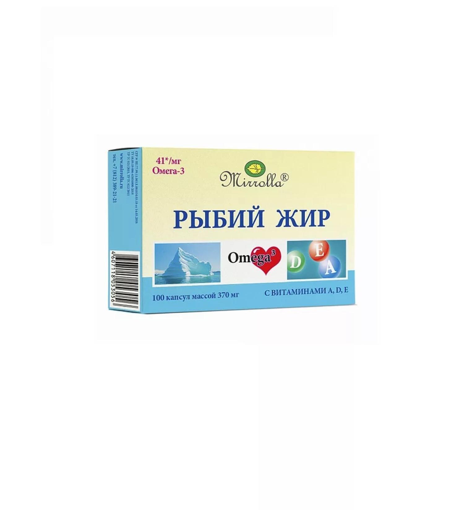 MIRROLLA Fish oil with vitamins A D E caps. N100