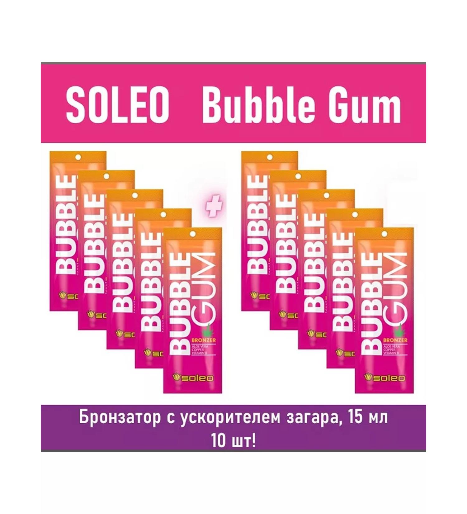 Soleo Bubble Gum Cream-Bronzer 15 ml 10 pcs