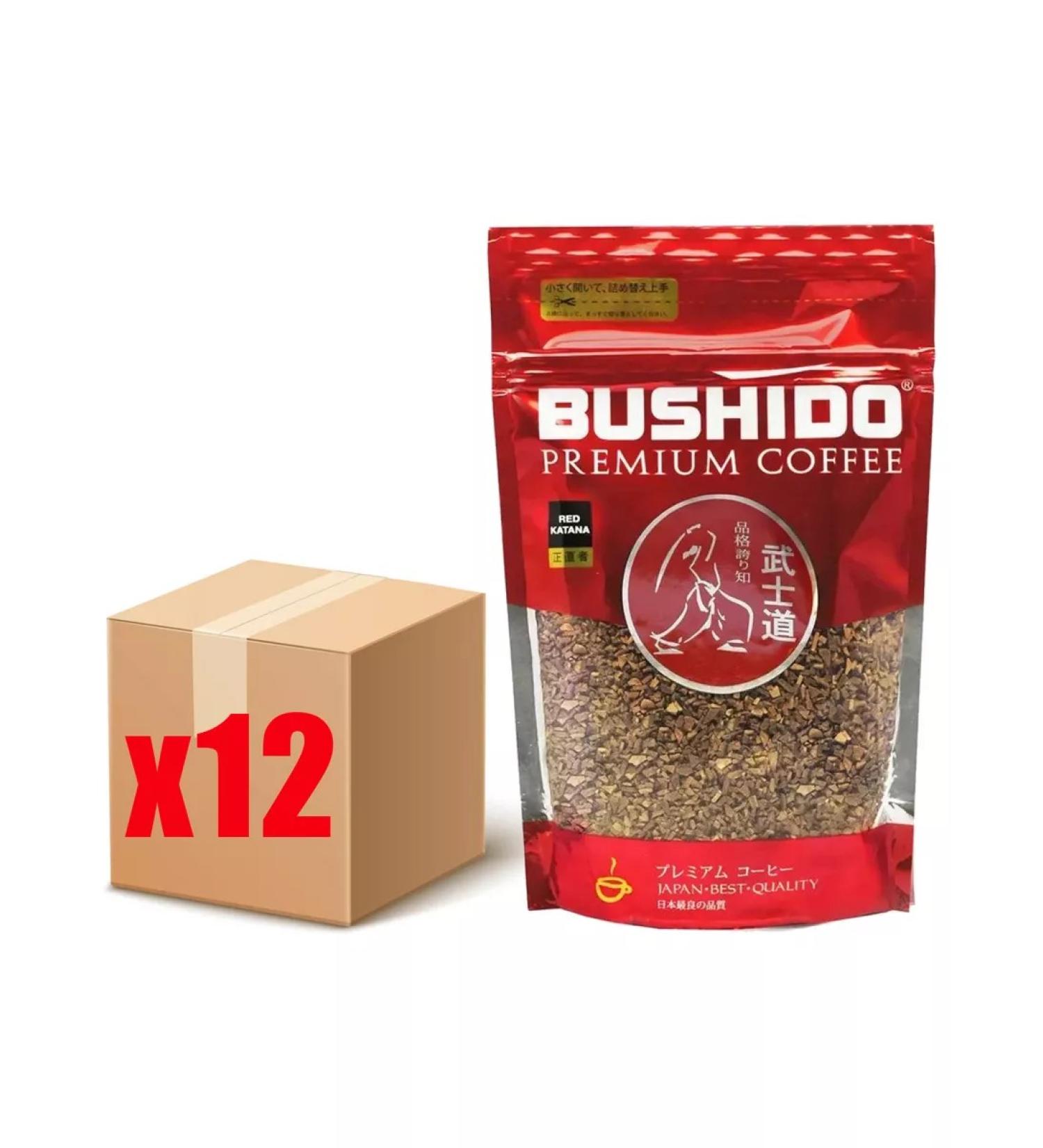 Bushido Coffee soluble Red Katana in m u 75g x 12pcs - Buy Online on GoSupps.com