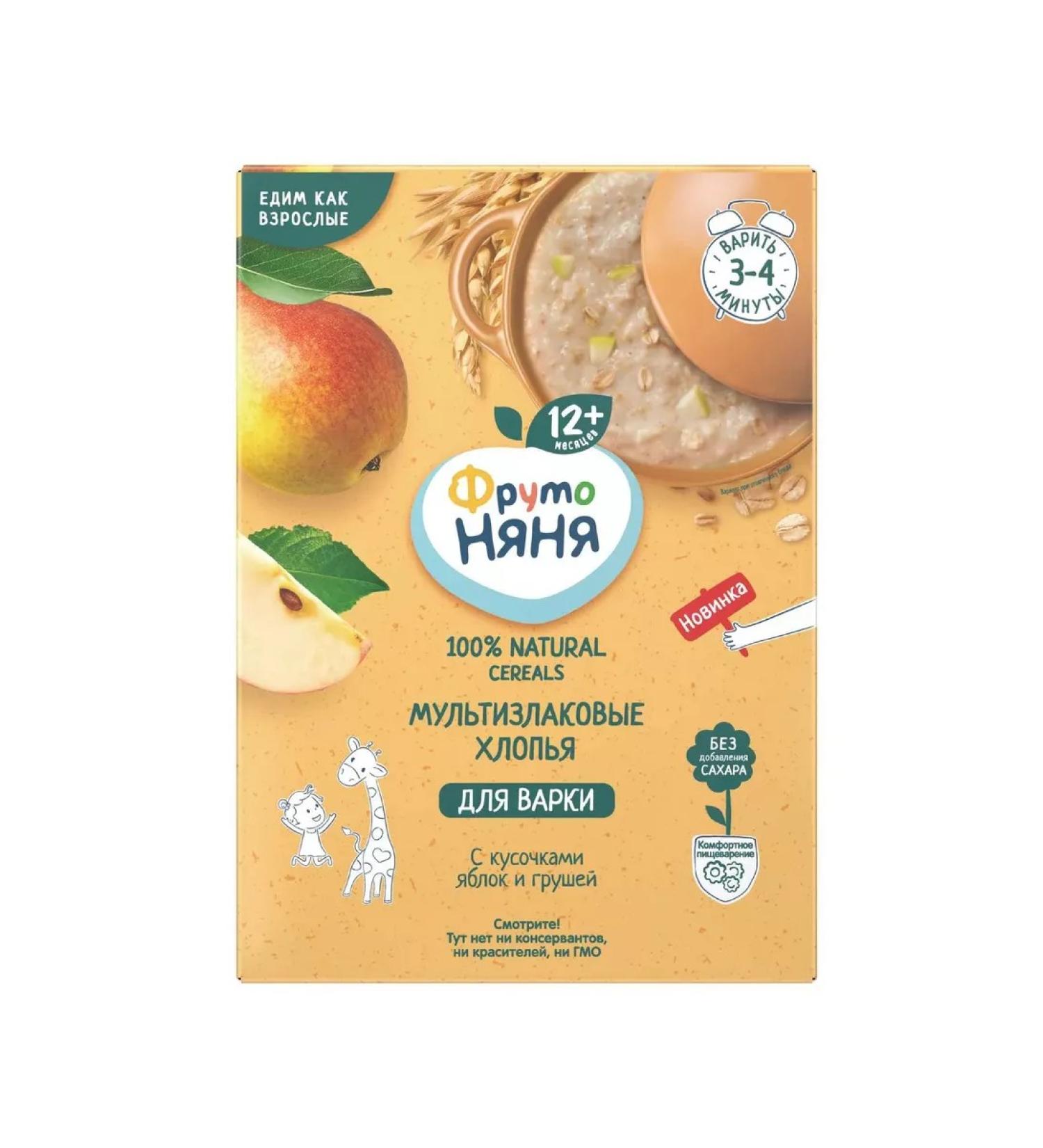 koiko Porridge Frutonyany multica-haired with pieces of apple-brigade