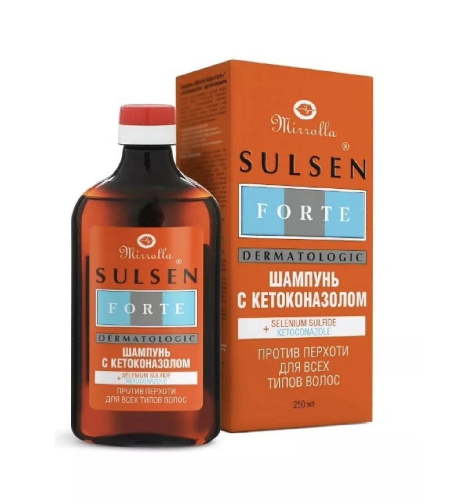 Sulsen Forte shampoo from seborrhea dandruff with ketoconazole