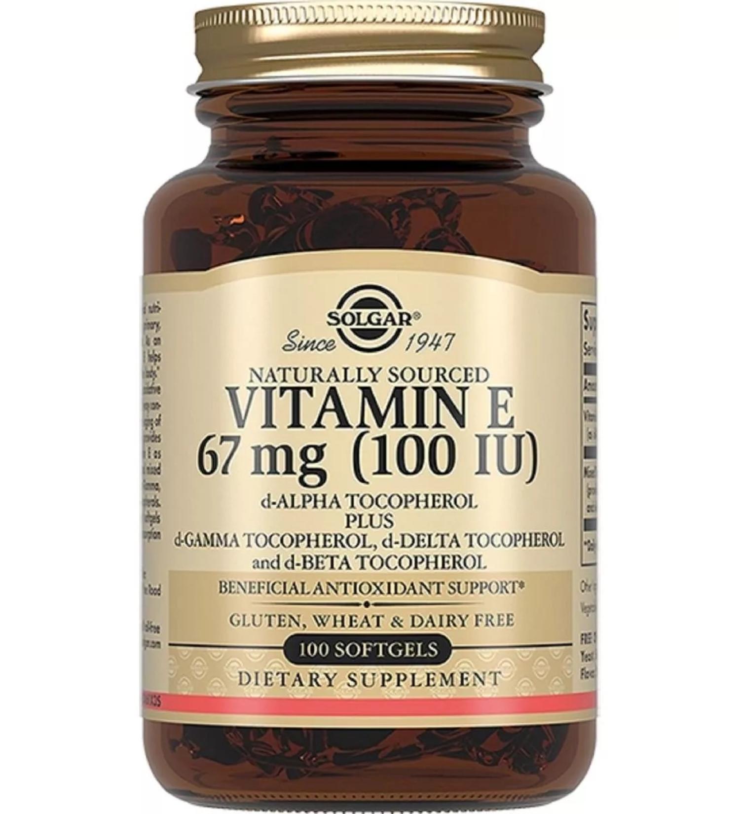 SOLGAR Vitamin E 100 capsules
