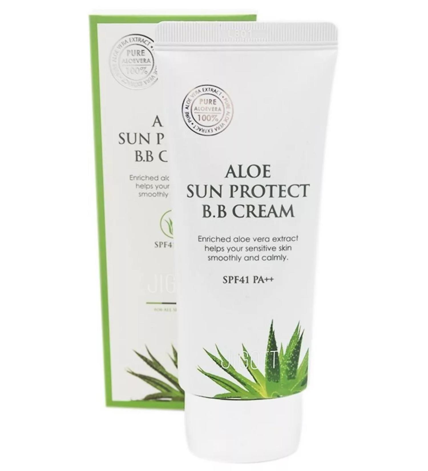 Jigott Facial cream with sun protection Aloe Sun Protect B.B Cream