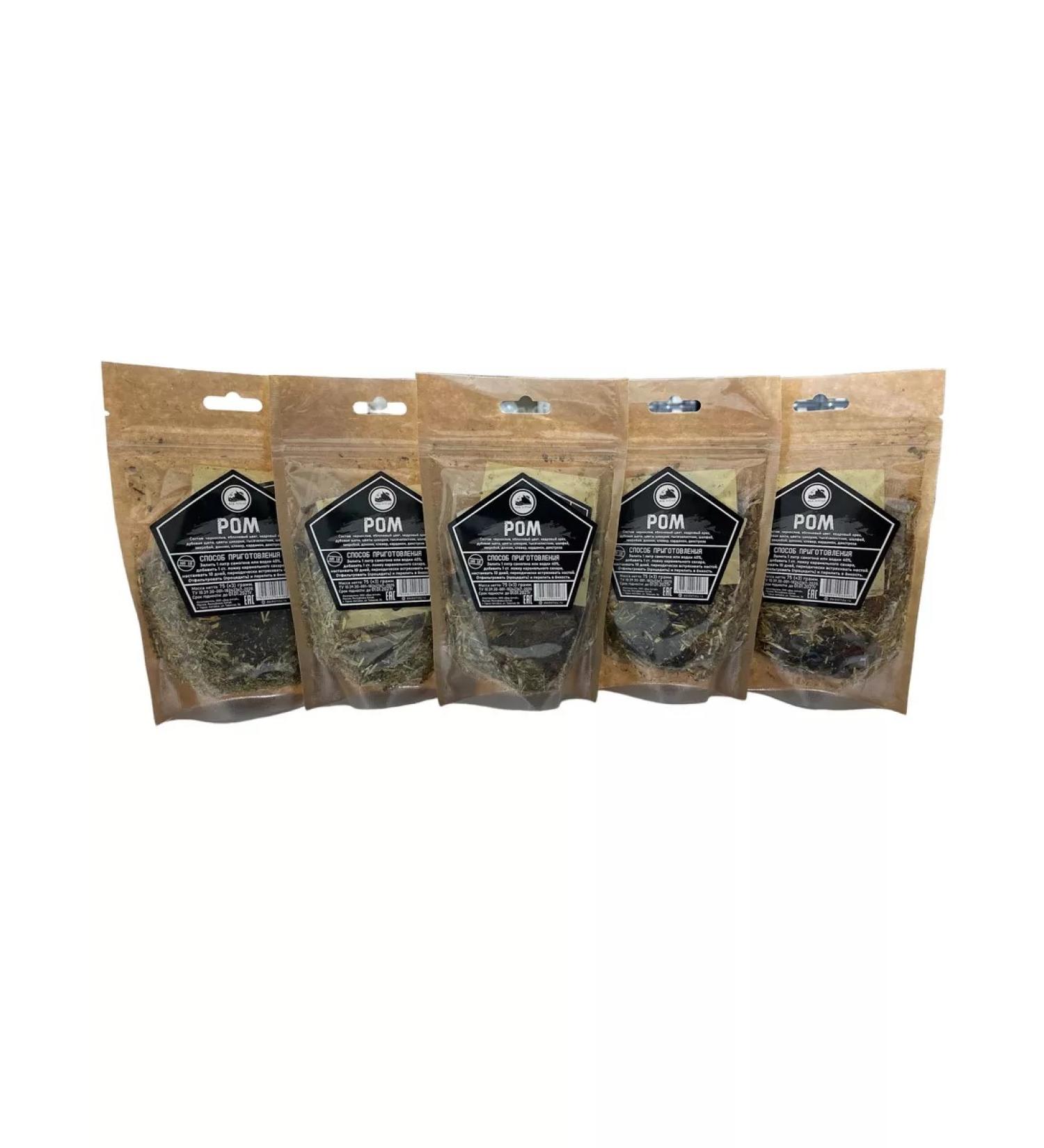 Roskomfort Set for tinctures of rum grandfather Altai - 5pcs