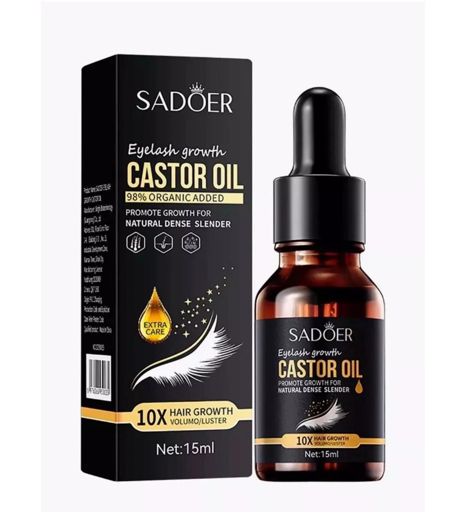 eyelash oil Oil for eyelash and eyebrows castor 15 ml - Buy Online on GoSupps.com