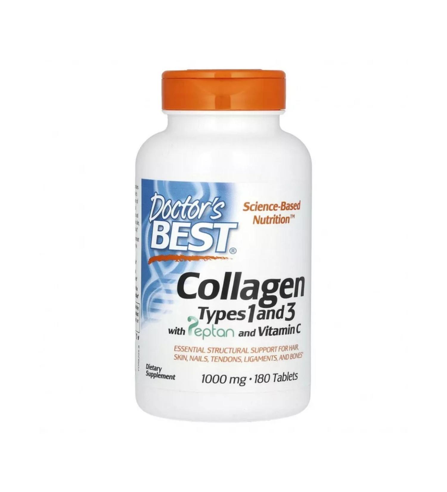 Doctor's Best Collagen with vitamin C 1000 mg 180 tablets