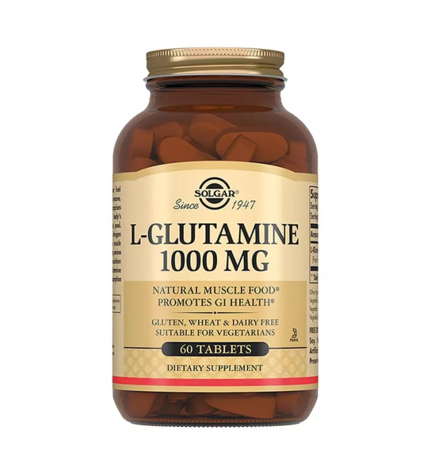 Solgar L-l-lutamine 1000 mg 60 pcs - Buy Online on GoSupps.com