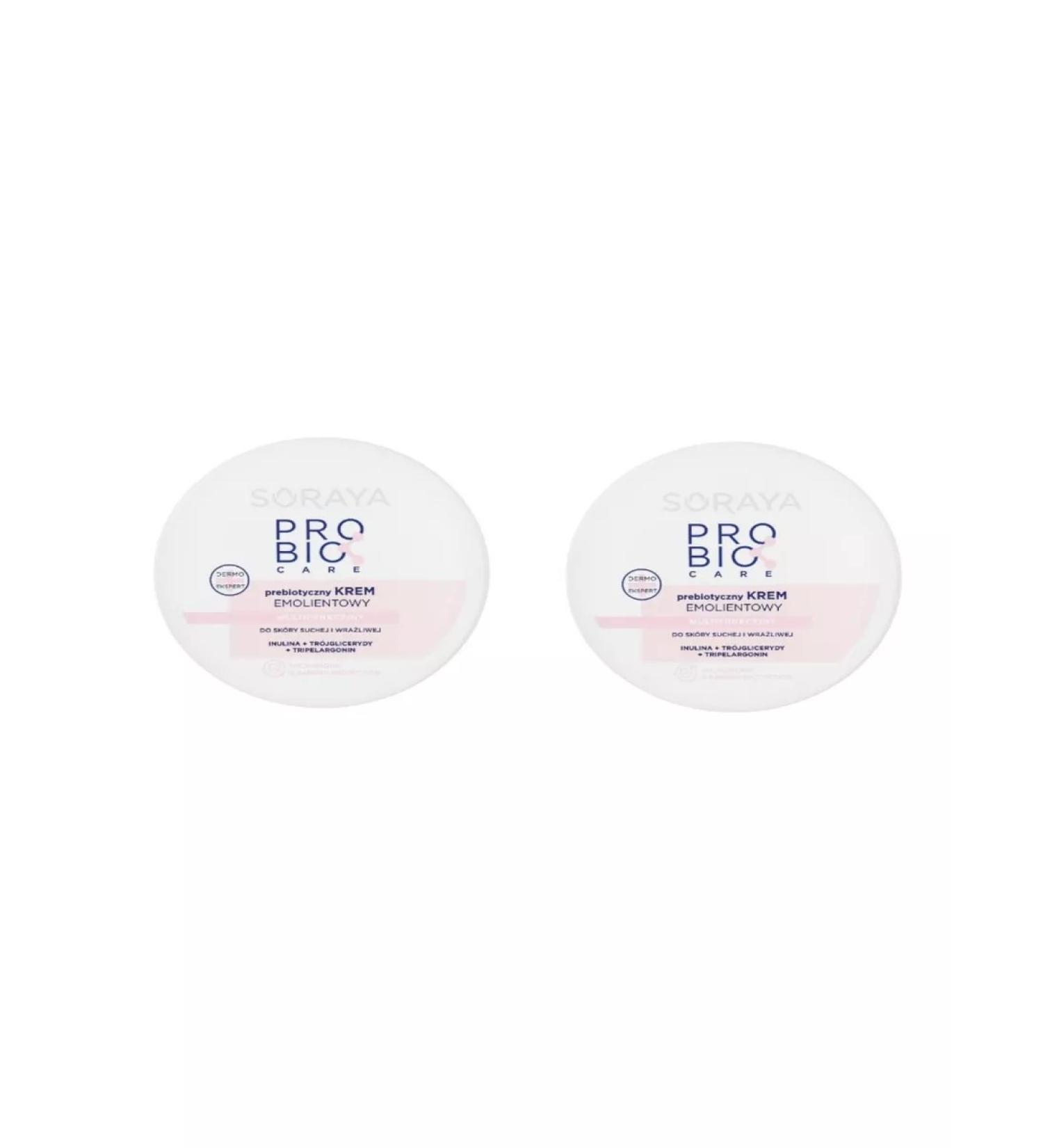 SORAYA Emoliant face cream with prebiotics 200 ml 2 pcs