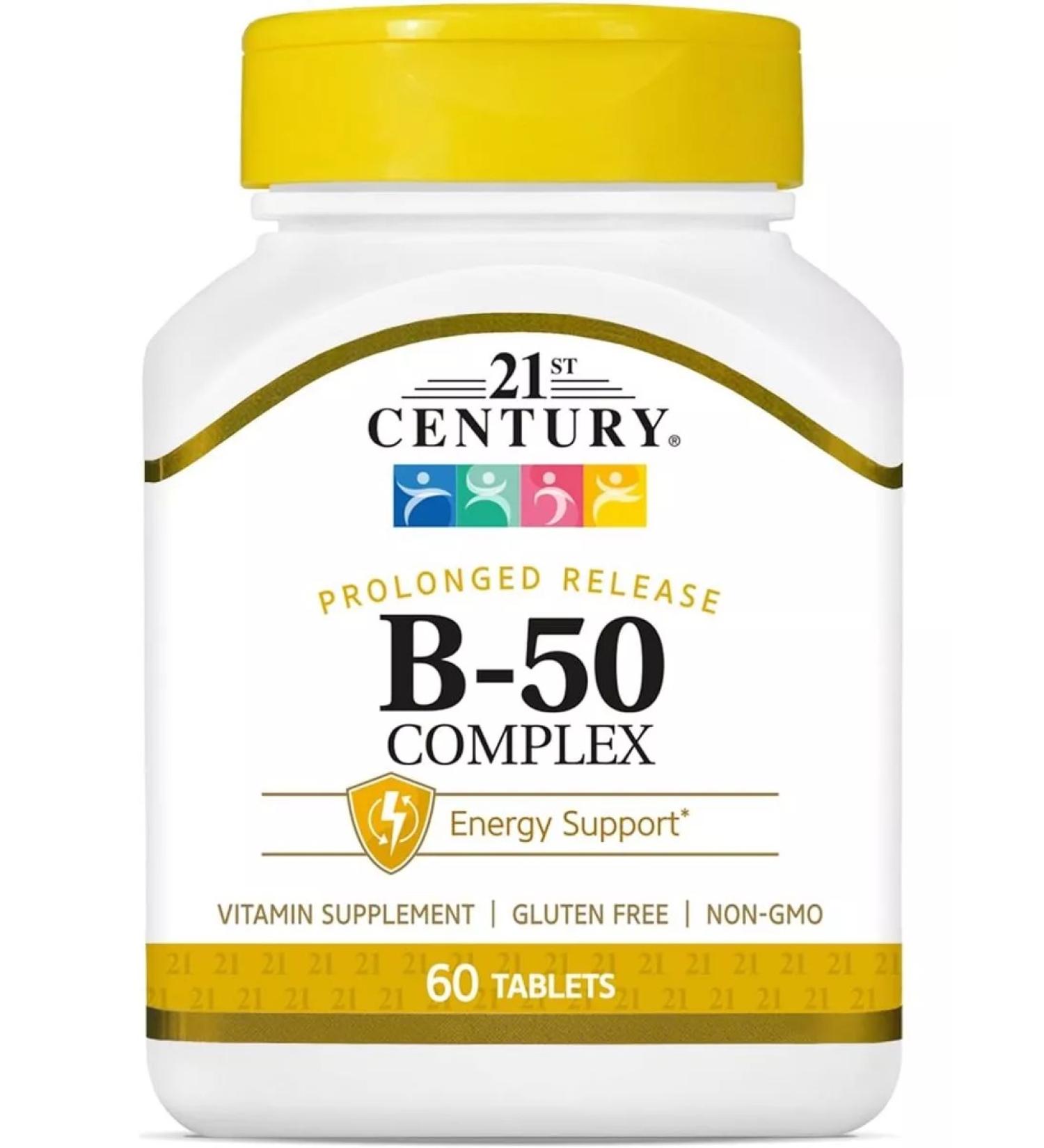 21st Century A complex of vitamins B 60 tab. USA - Buy Online on GoSupps.com