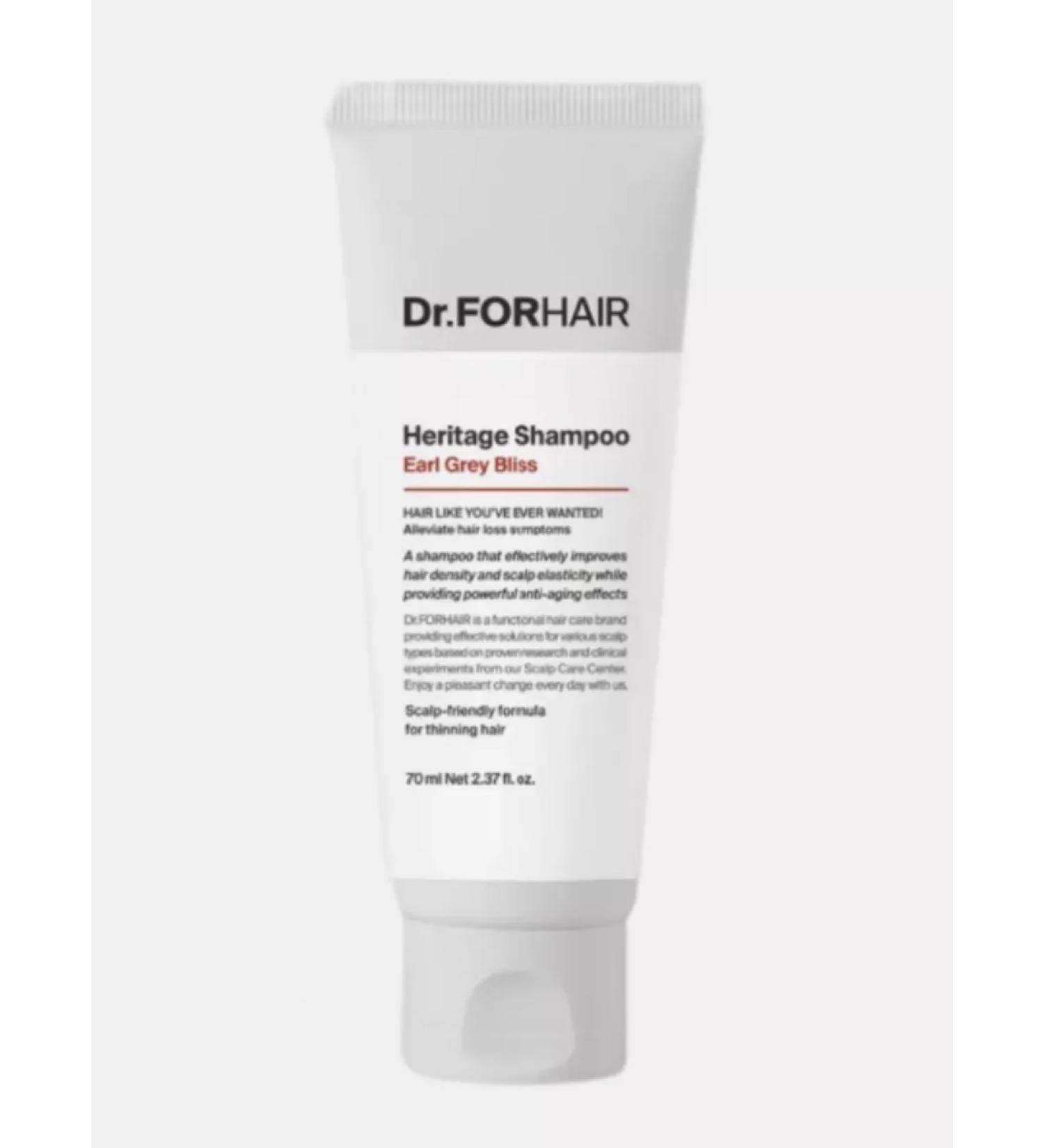 DrFOR HAIR Heritage Shampoo Earl Grey Bliss 70ml Korea shampoo - Buy Online on GoSupps.com