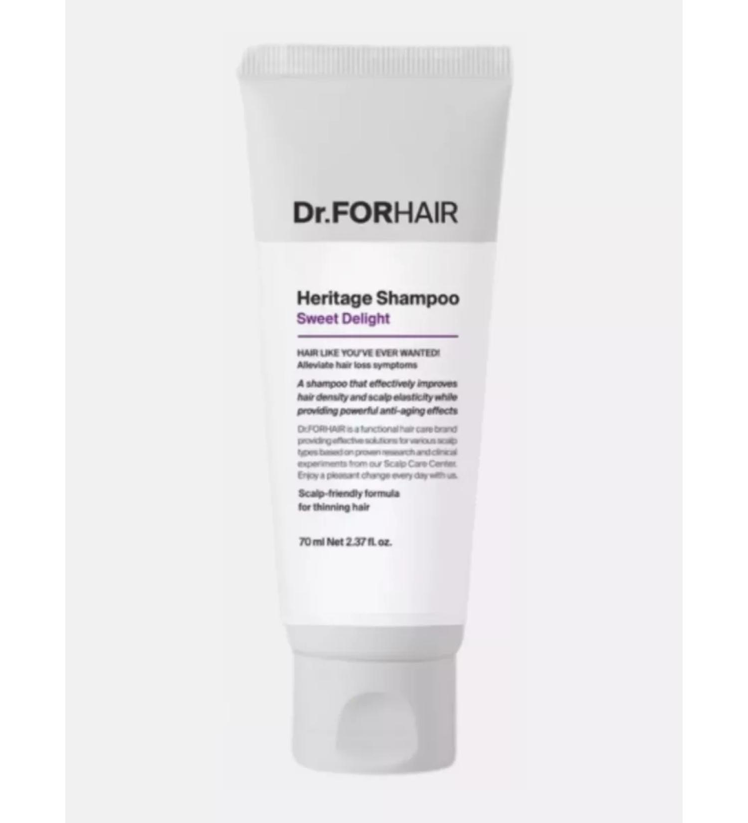 DrFOR HAIR Heritage Shampoo Sweet Delight 70ml Korea shampoo - Buy Online on GoSupps.com