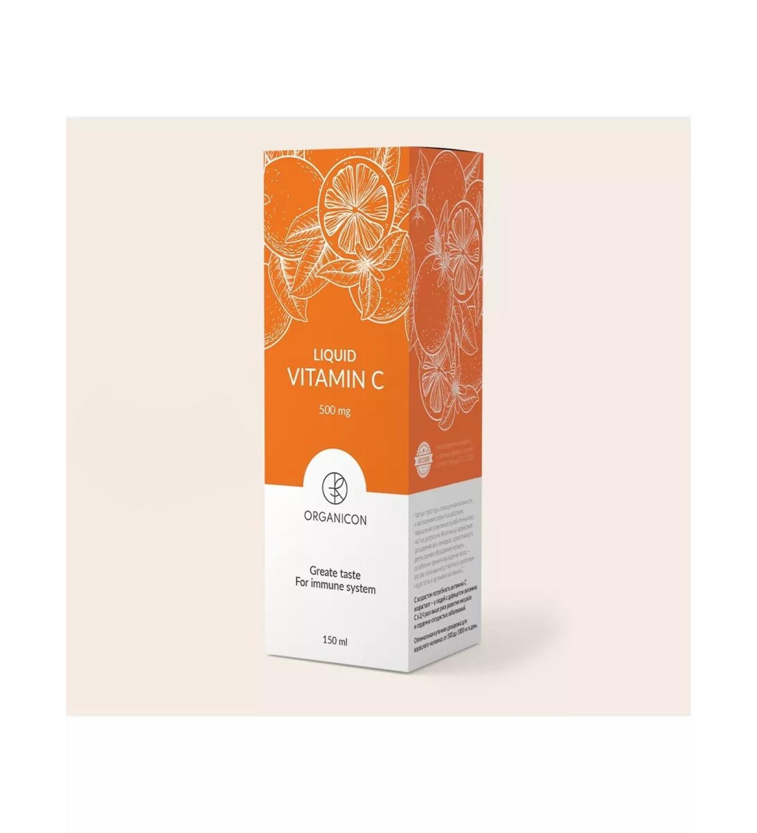 ORGANICON Liquid vitamin C bottle 150 ml - Buy Online on GoSupps.com