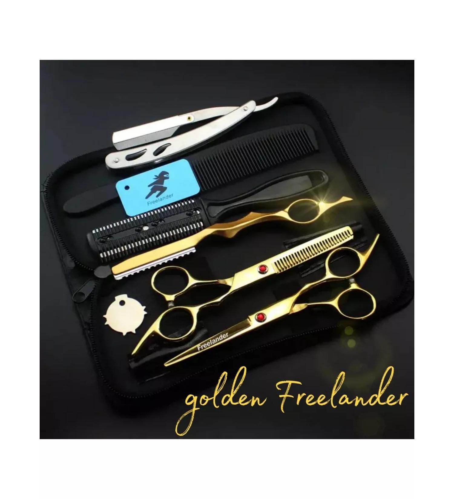 Freelander Professional scissors hairdressing professional set color gold