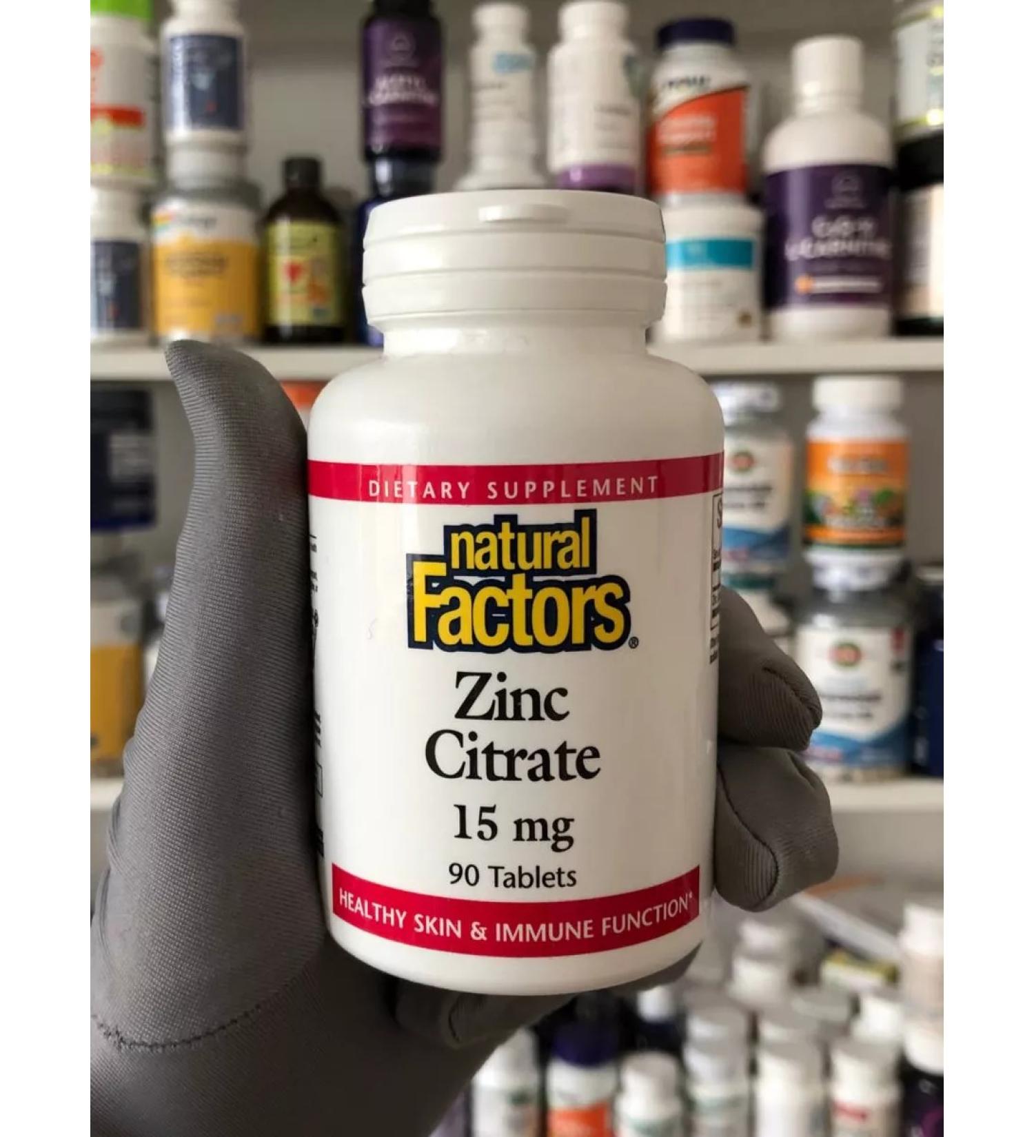 Natural Factors Zinc citrate 15 mg