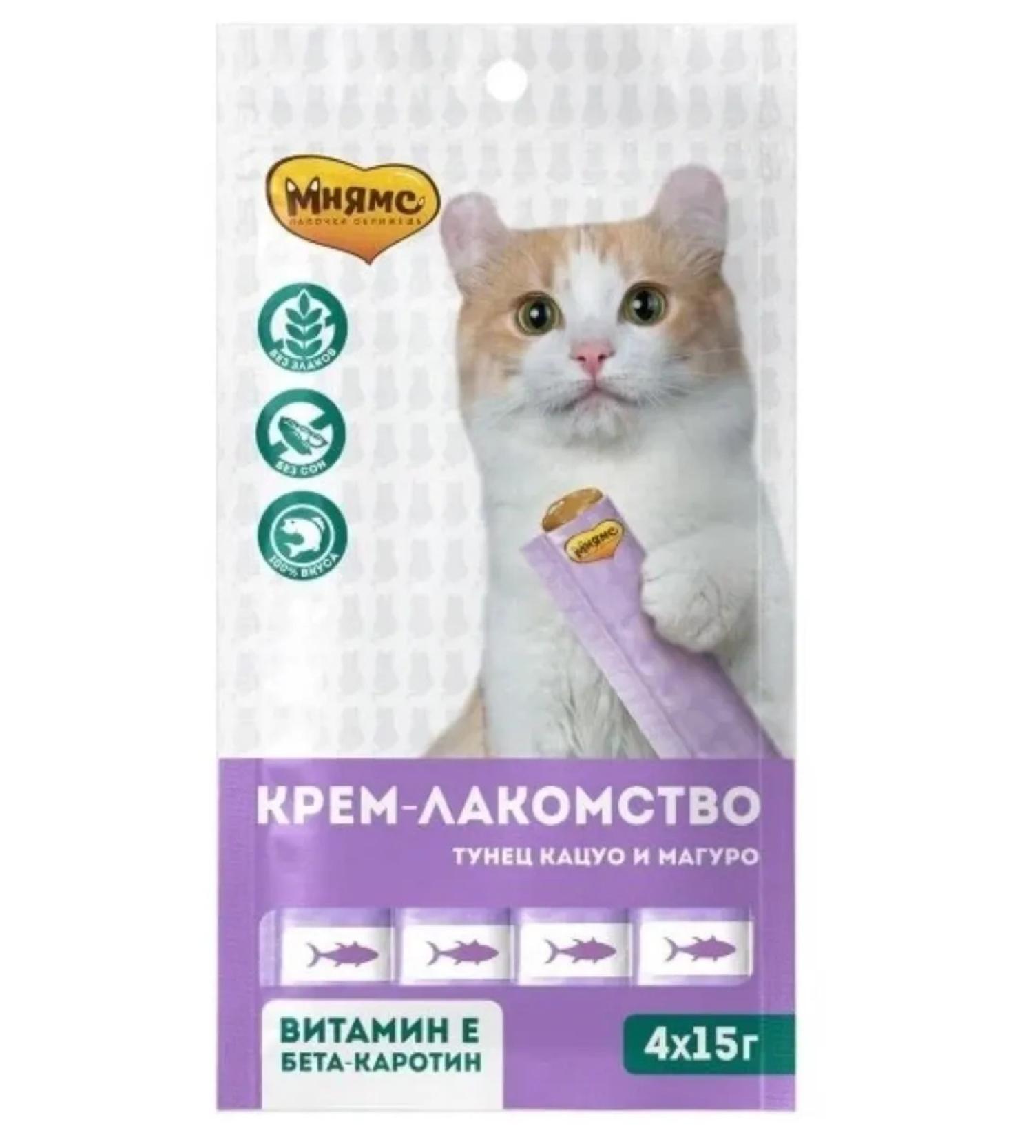 Mnyams Cat a treat with tuna Katsuo and Maguro 60 g - Buy Online on GoSupps.com