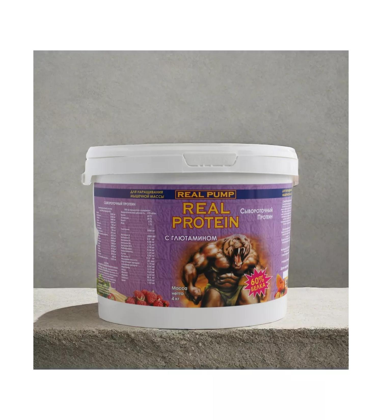 Real Pump Whey of Real Protein 60% 4000 gr. Vanil Chocolate