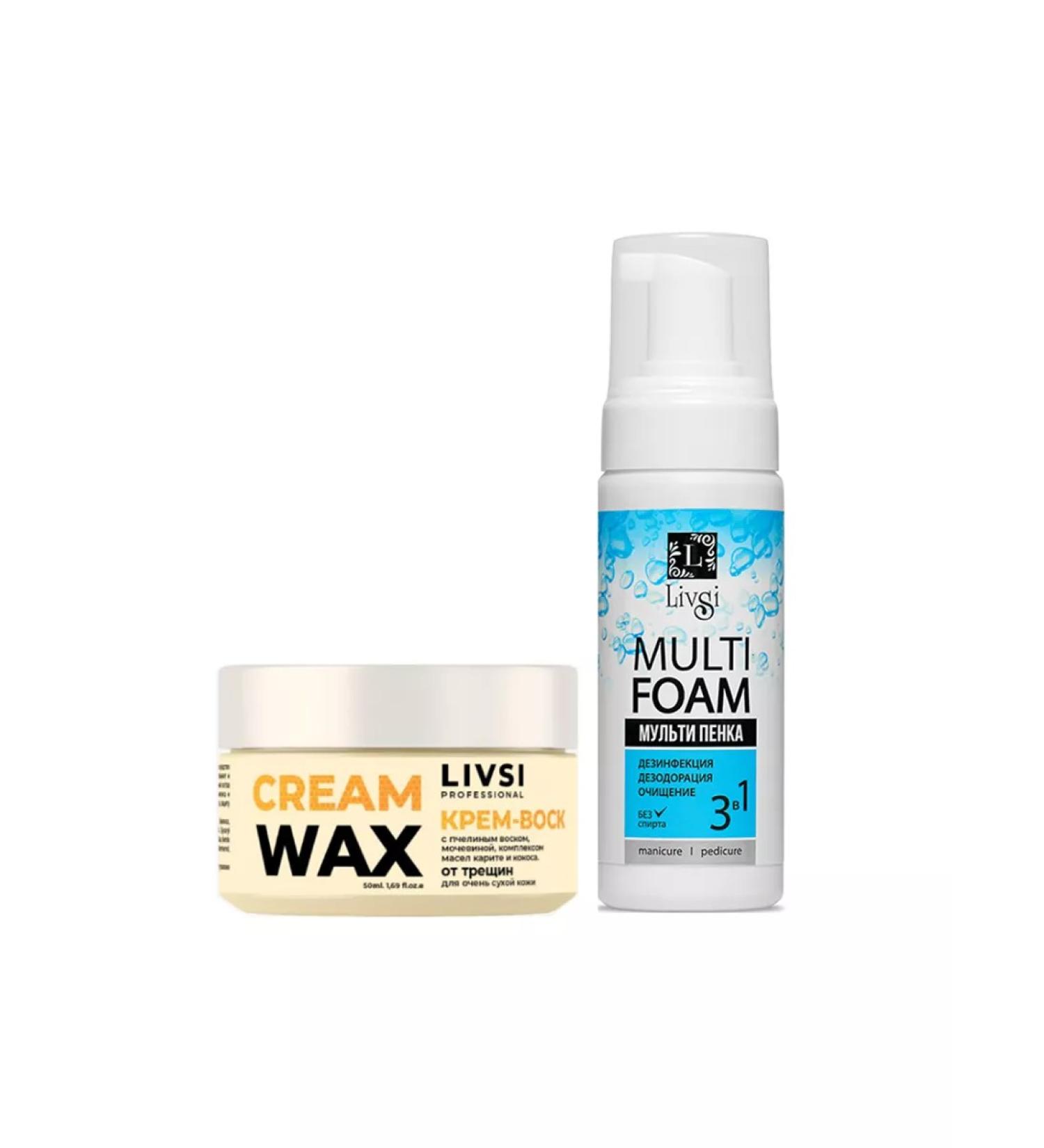 LIVSI Cleaning foam for arms and legs and cream wax from cracks - Buy Online on GoSupps.com