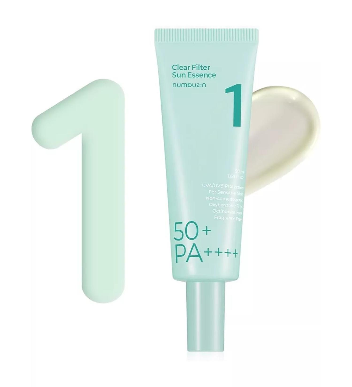 Numbuzin Sunscreen NO. 1 Clear Filter Sun Essence SPF 50+ - Buy Online on GoSupps.com