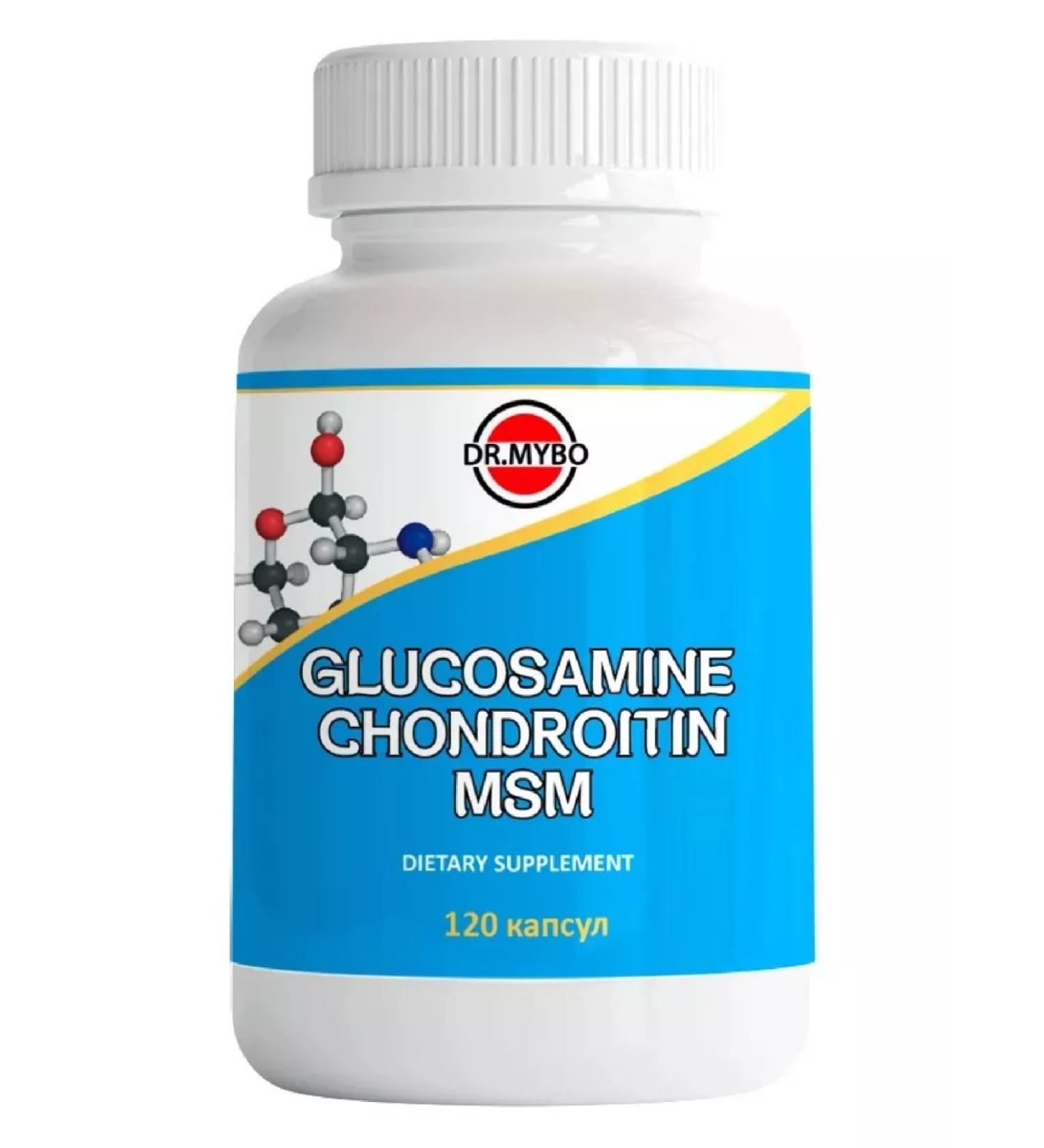 DrMybo Glucosamine+chondroitin+MSM 120 capsules - Buy Online on GoSupps.com