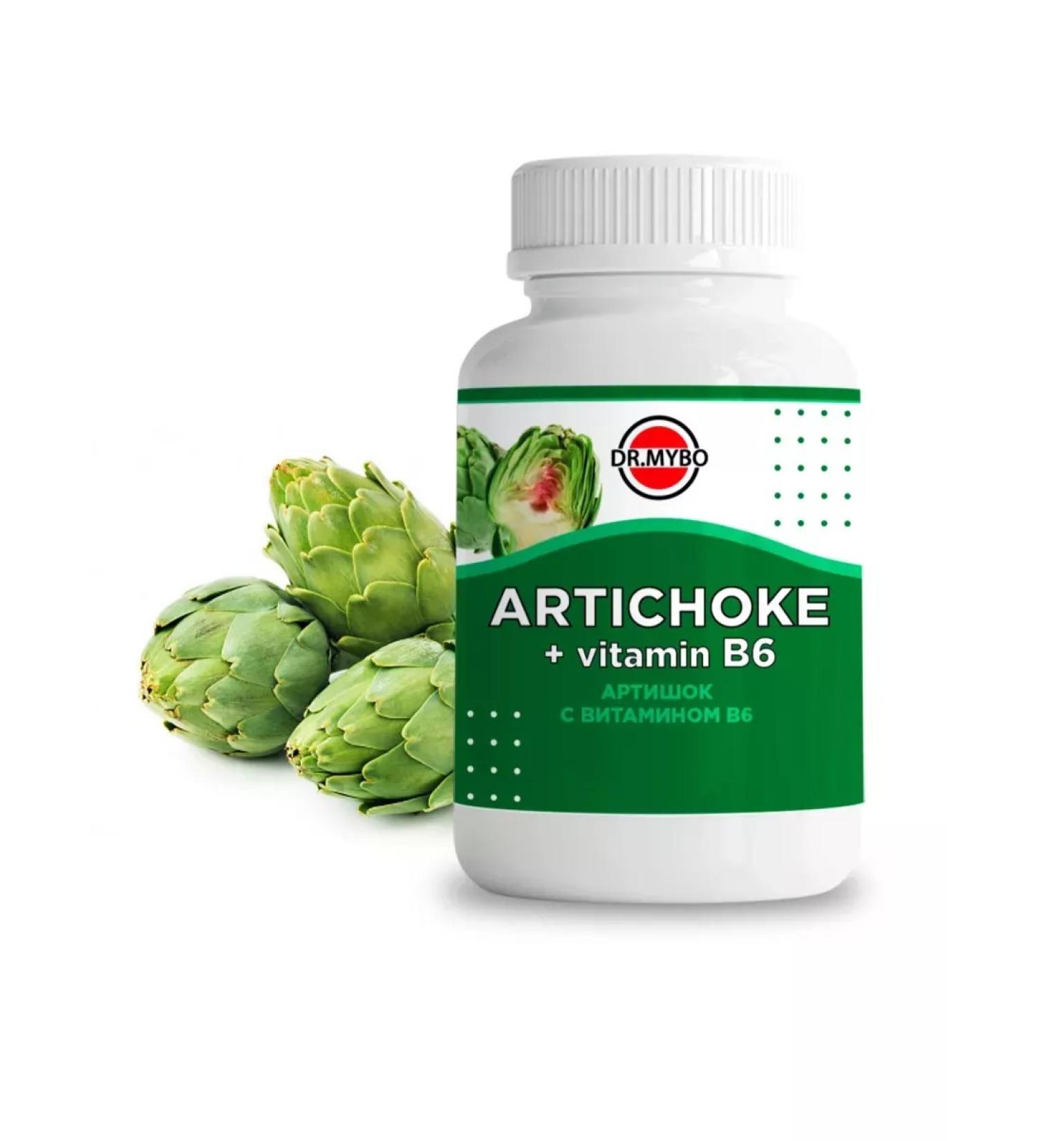 DR MYBO Artichoke with vitamin B6 90 capsules - Buy Online on GoSupps.com