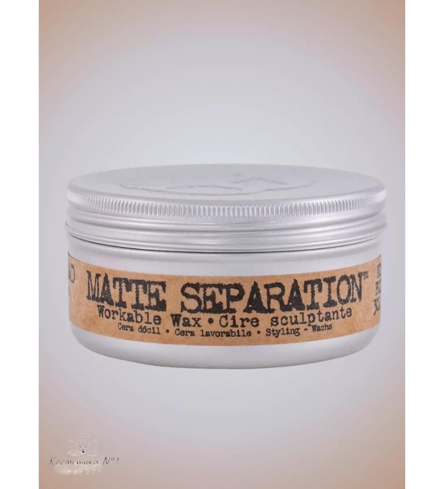 TIGI Wax matting for hair Bed Head Matte Separation 85 g - Buy Online on GoSupps.com