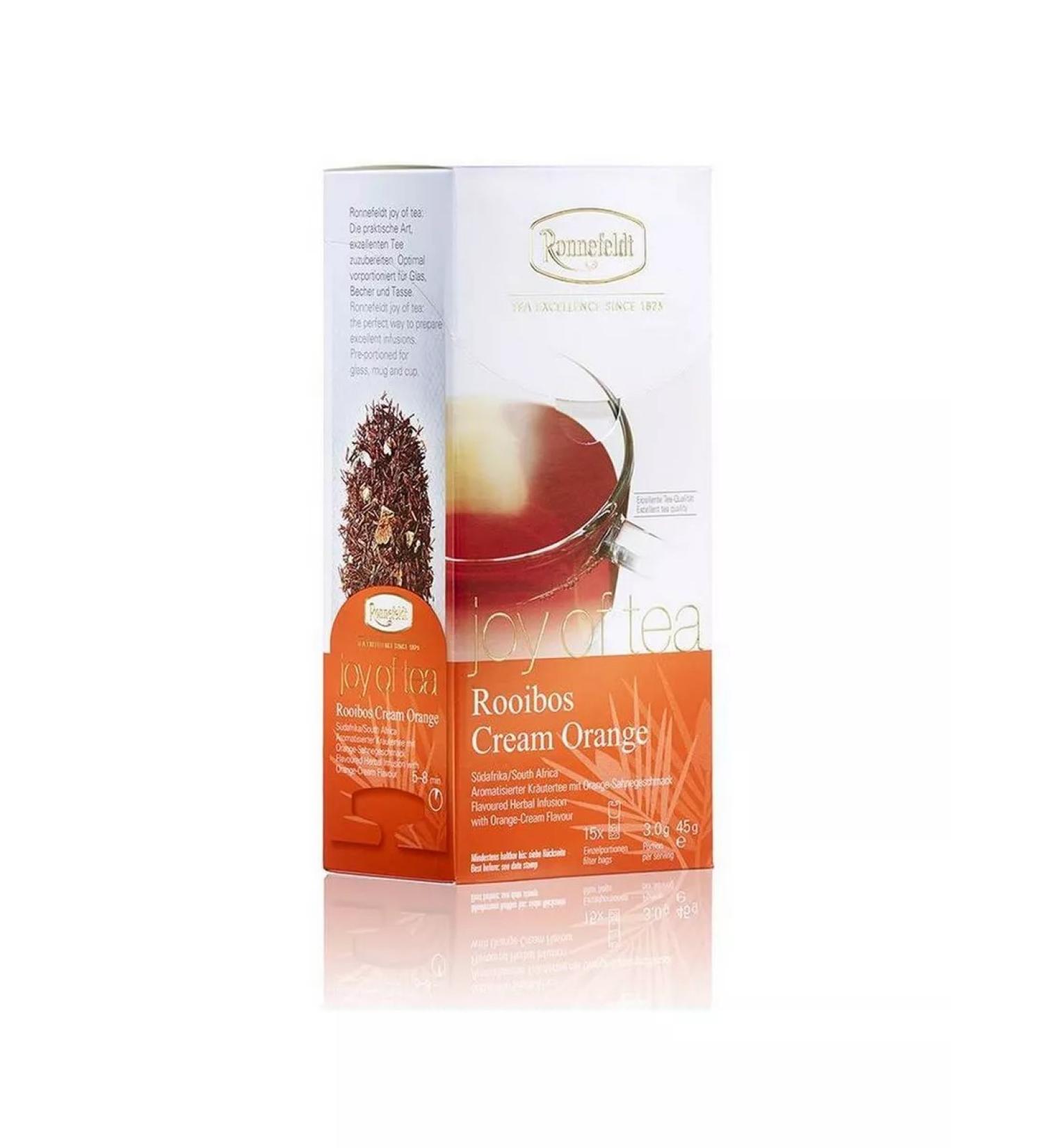 RONNEFELDT Pocrated Joy of Tea Rooibos Cream Orange 15 Pack - Buy Online on GoSupps.com