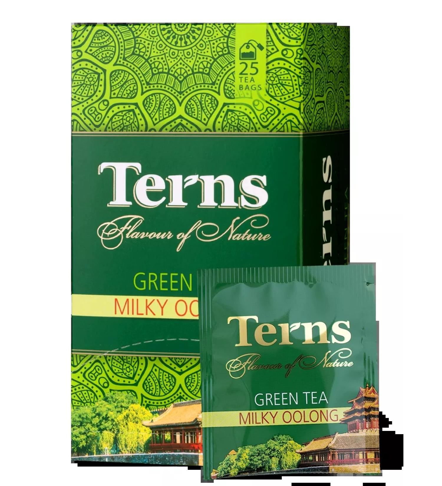 Terns Milky Oolong tea green package in Sasha 25 pack - Buy Online on GoSupps.com