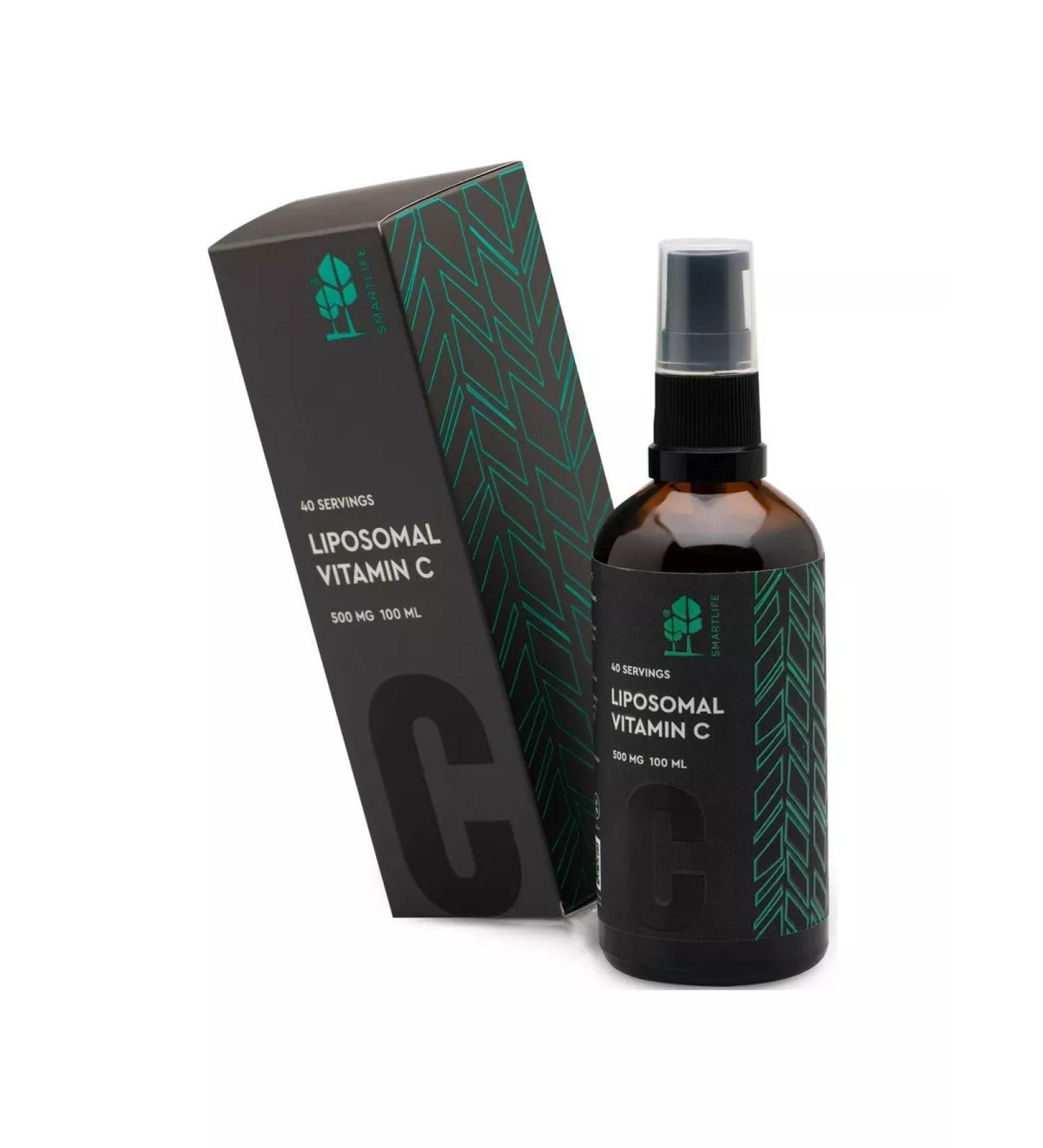 SmartLife Liposomal vitamin C Liposomal Vitamin C 500 mg 100 ml - Buy Online on GoSupps.com