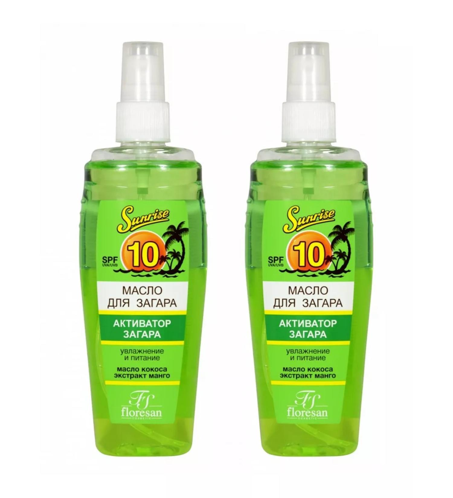 Floresan F115 Oil activator tanning SPF10 coconut oil mangoing -2UP