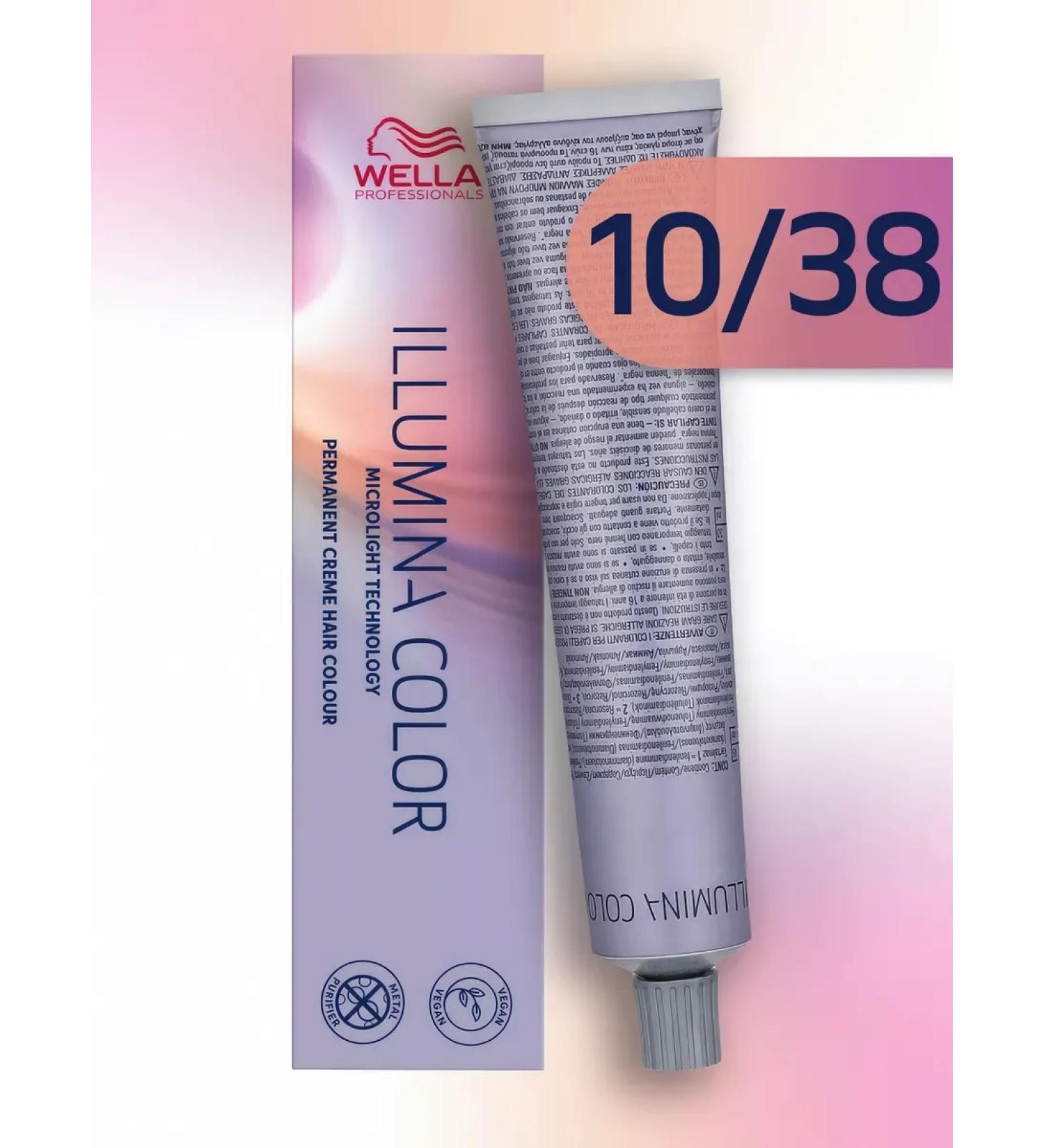 WELLA PROFESSIONALS Persistent hair cream Illumina Color 10 38 - Buy Online on GoSupps.com