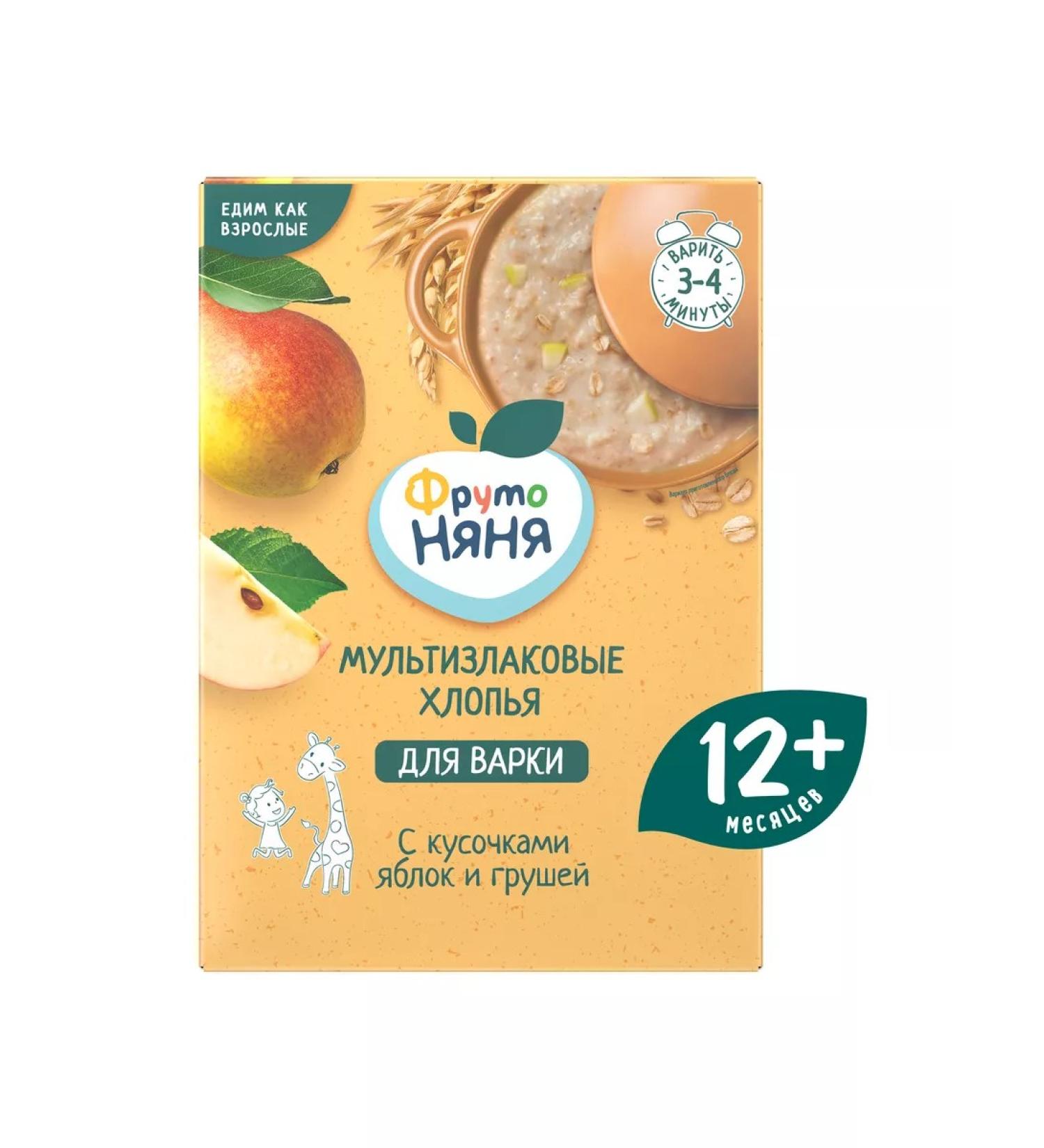 Frutonyanya Porridge Multicar -haired Silent Apple Pear 200g - Buy Online on GoSupps.com