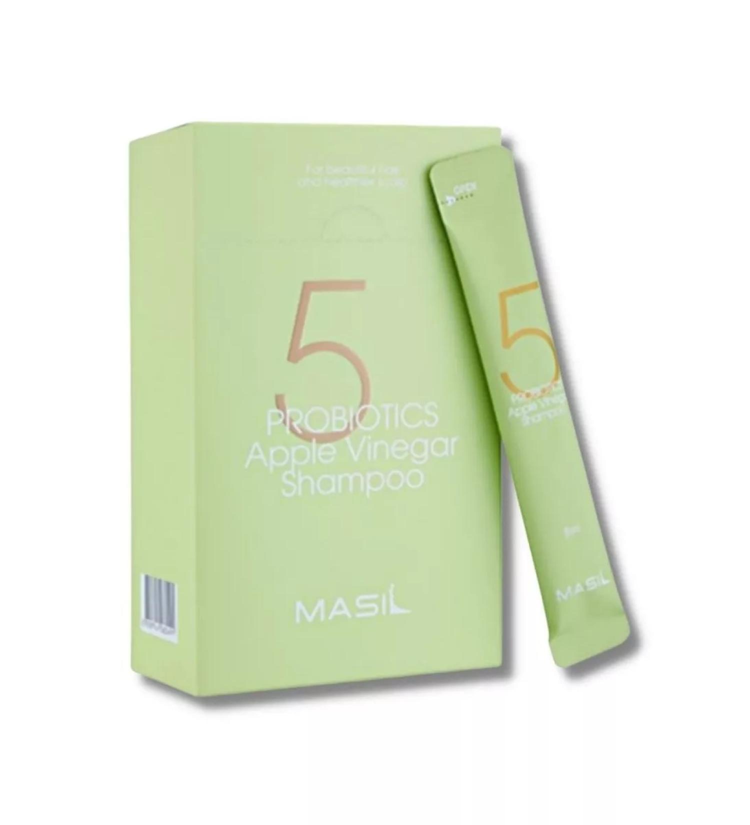 MASIL Hair shampoo from dandruff with apple cider vinegar 20pcs. x 8ml - Buy Online on GoSupps.com