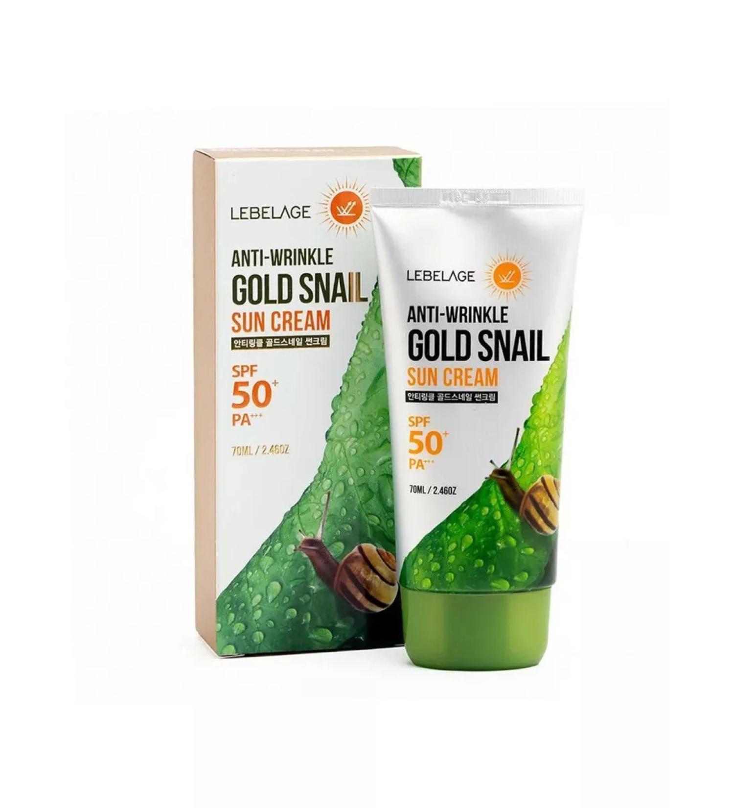 Lebelage Sunwallow face cream with mucin Snail SPF50+ PA+ 70ml - Buy Online on GoSupps.com