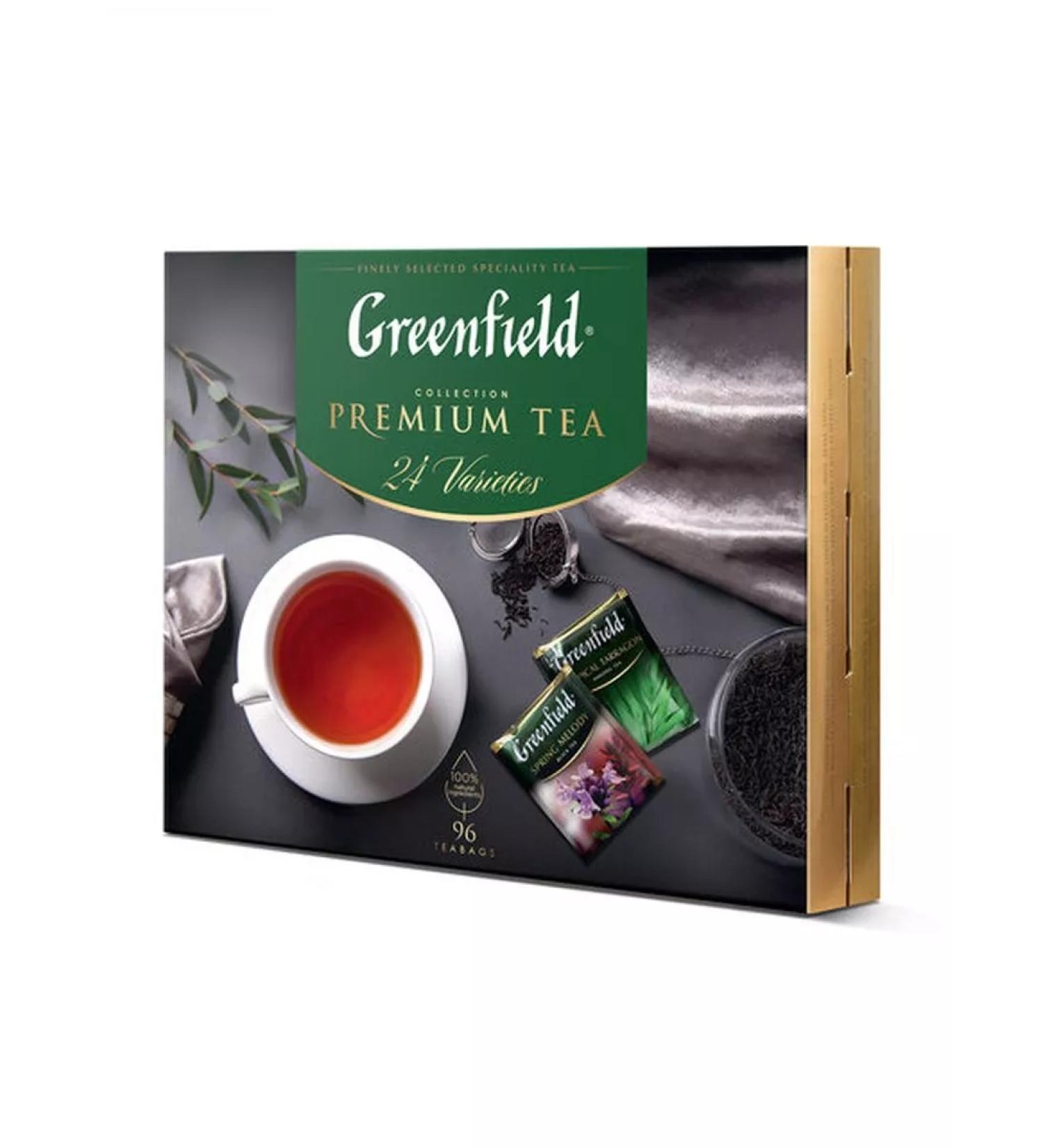 Greenfield Tea "Premium Tea Collecton" ASS 24 tastes in the set 96 UP - Buy Online on GoSupps.com