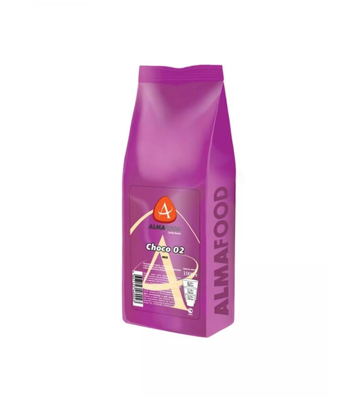 AlmaFood Cocoa drink "Choco 02 Mild" is fast-soluble 1 kg in the unit