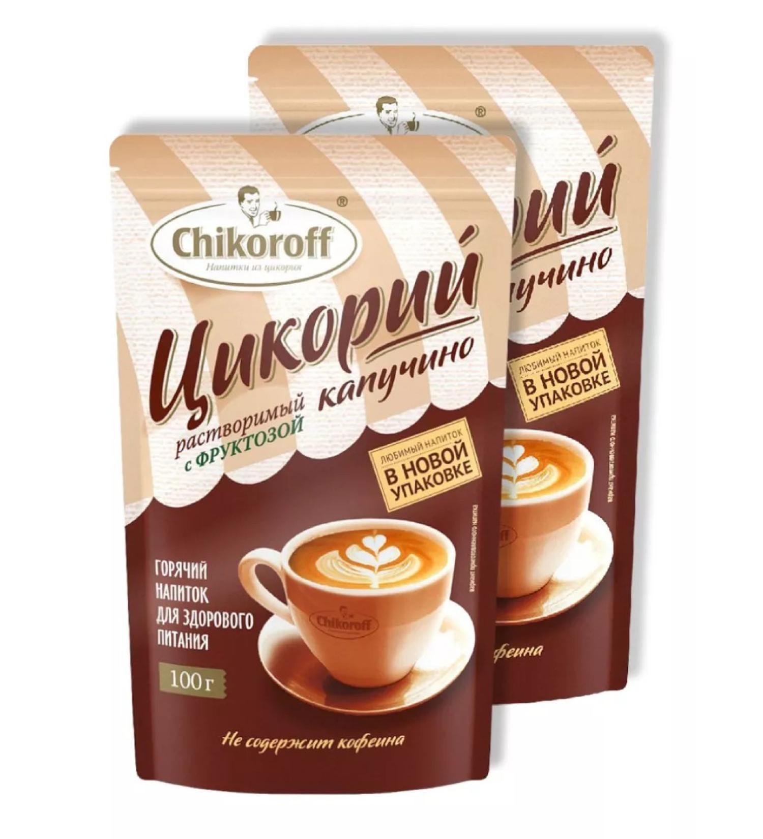 Chikoroff Kapuchino with chicory on fructose (Doi Pak) 100g - 2 pcs - Buy Online on GoSupps.com