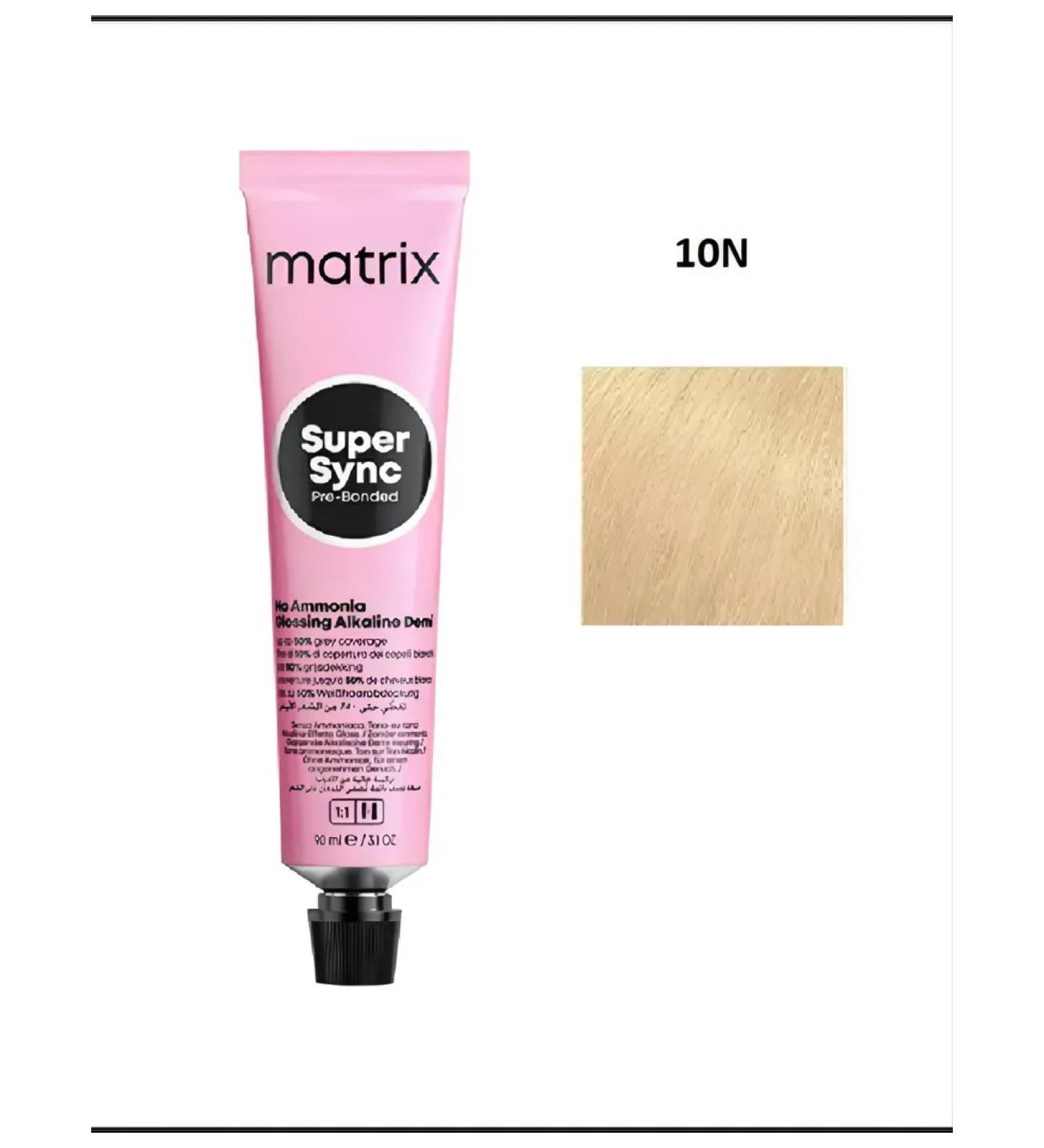 MATRIX Cream coloring without ammonia Socolor Super Sync Pre-Bonded 10n - Buy Online on GoSupps.com