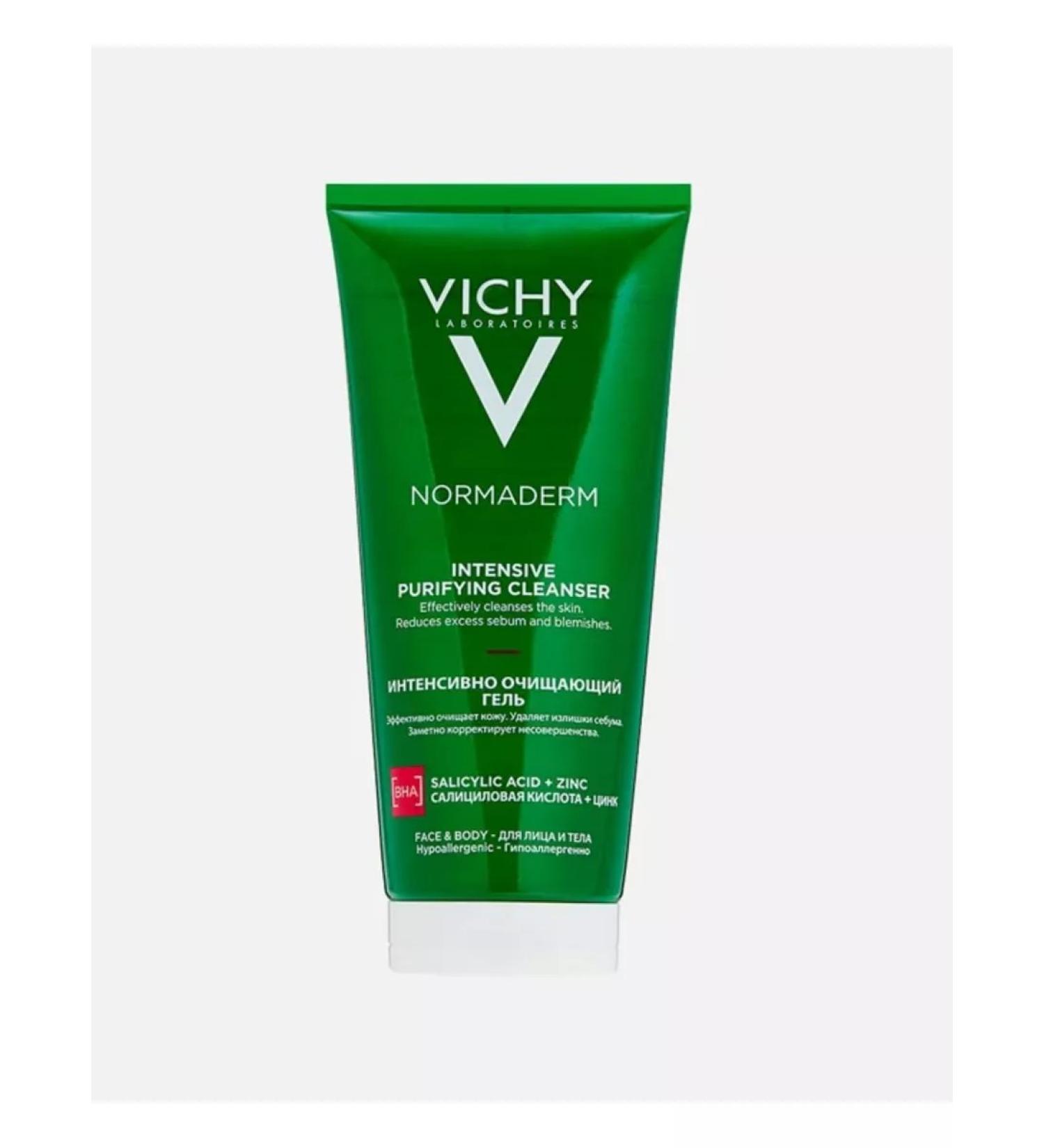 Vichy Normaderm cleansing gel from acne for face and body 200 ml - Buy Online on GoSupps.com