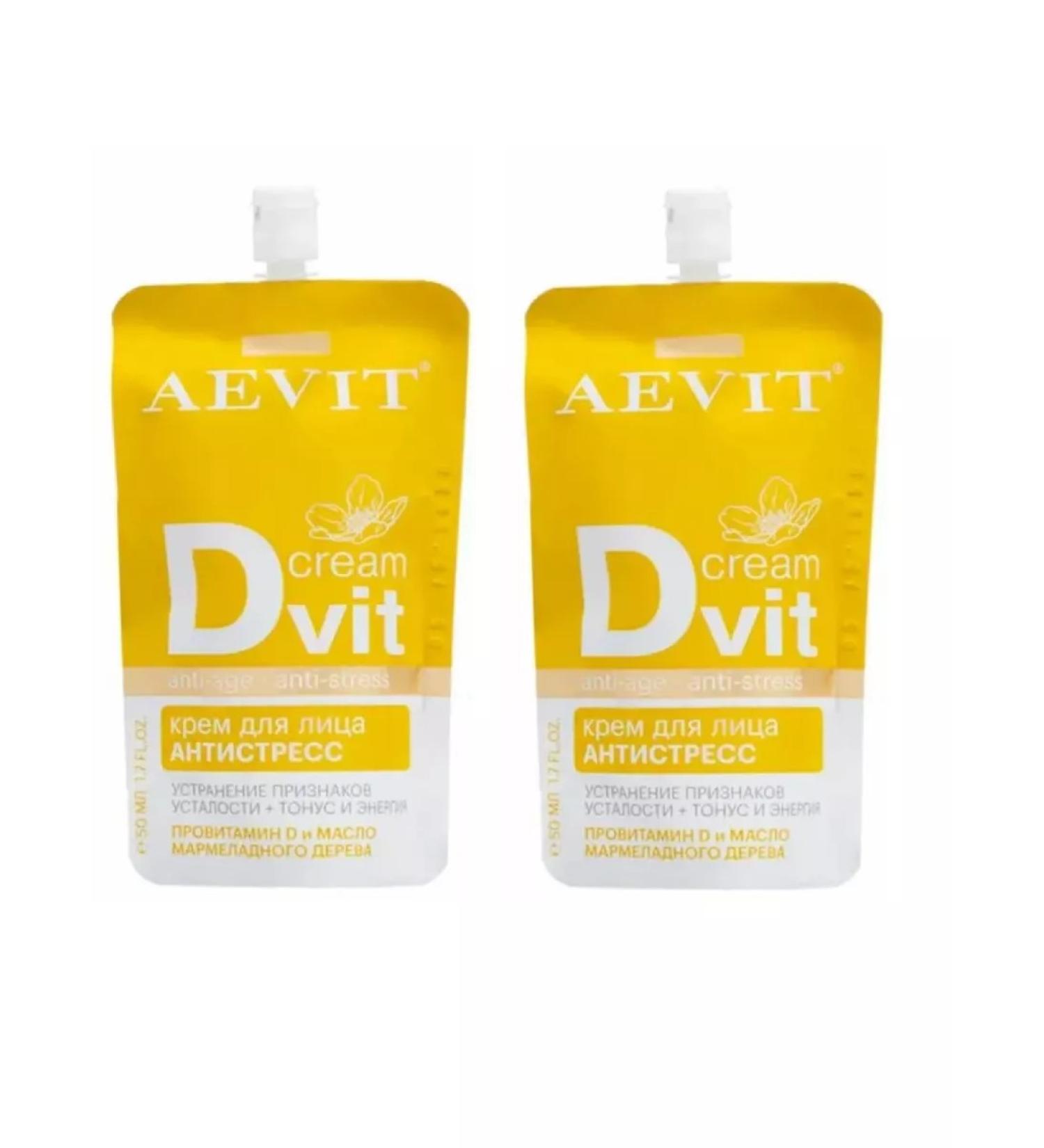 AEVIT Facial cream DVIT Anti-Stress 50 ml 2 pcs - Buy Online on GoSupps.com