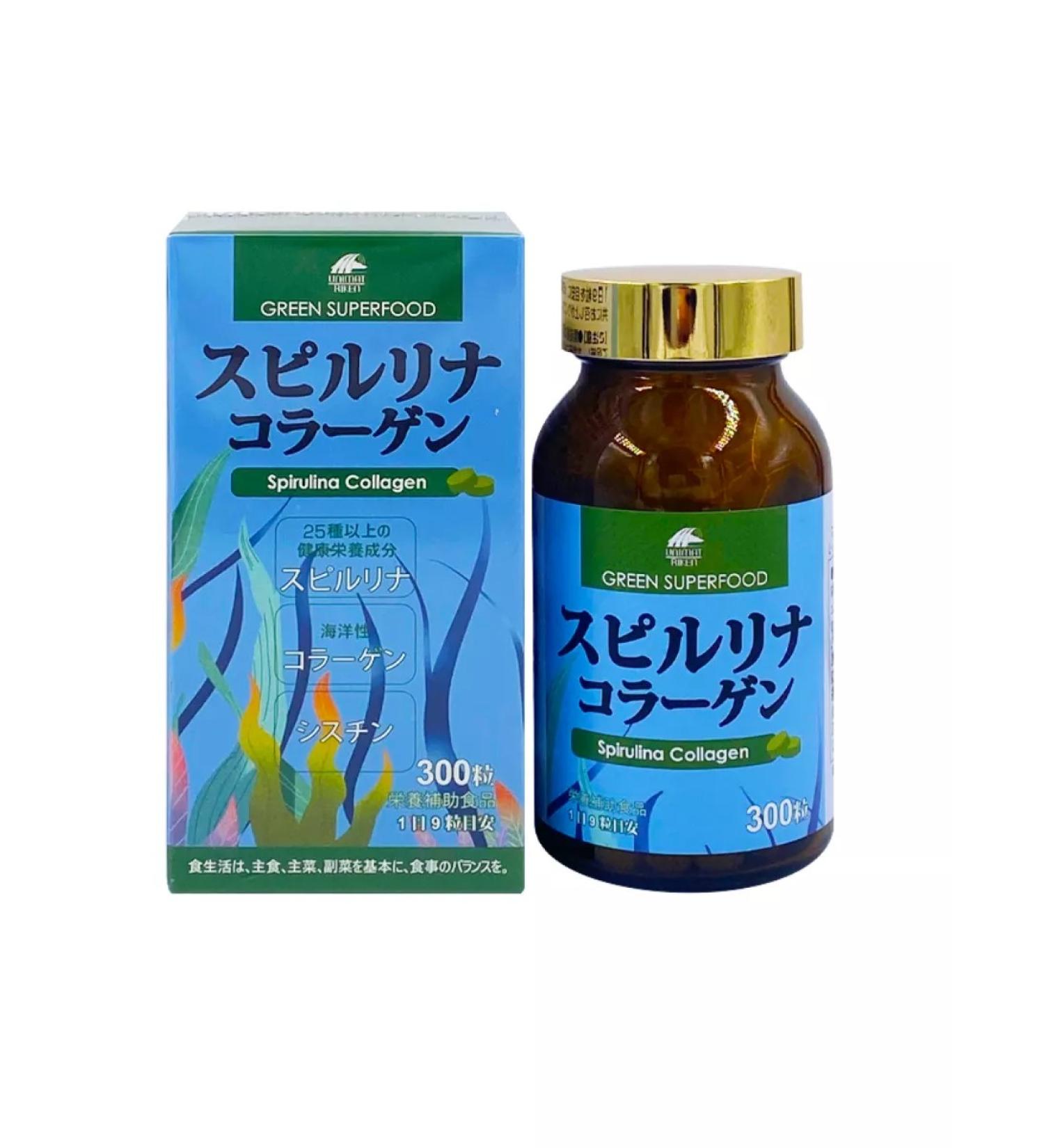 UNIMAT RIKEN Driving supplement of spirulina collagen 300 pcs