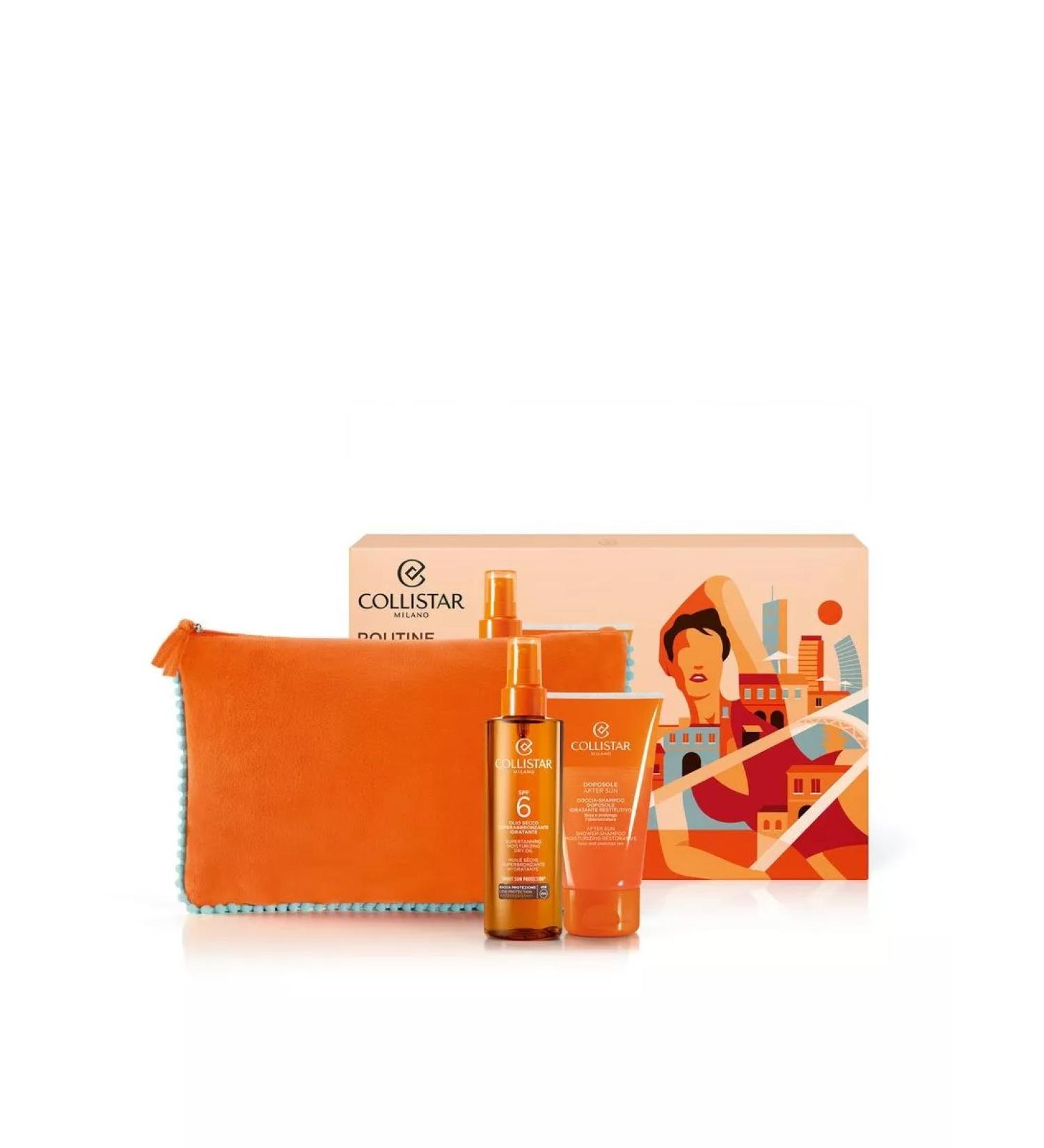 Collistar Set for tanning SPF6 + shampoo and shower gel