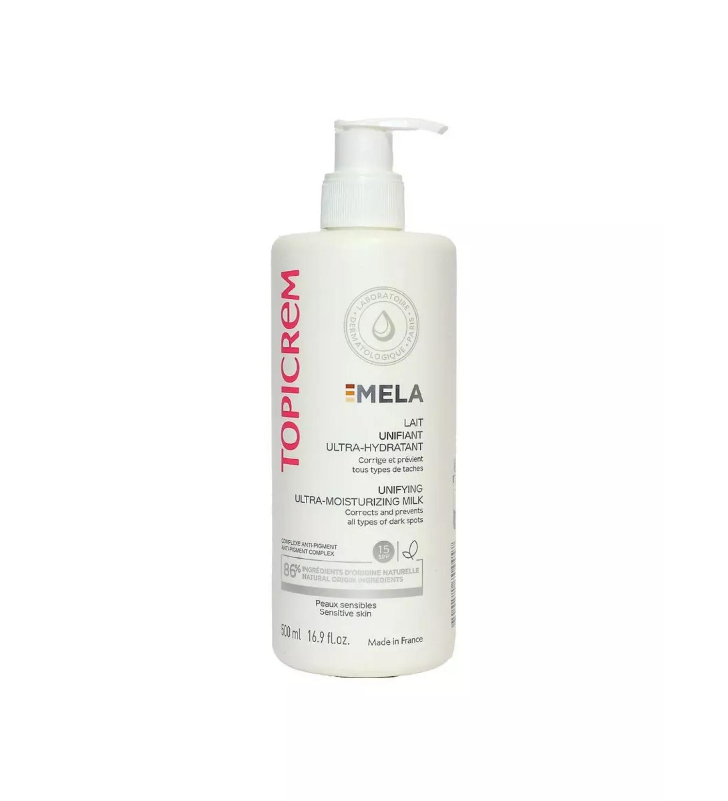 Topicrem MELA Milk for leveling tone 500 ml