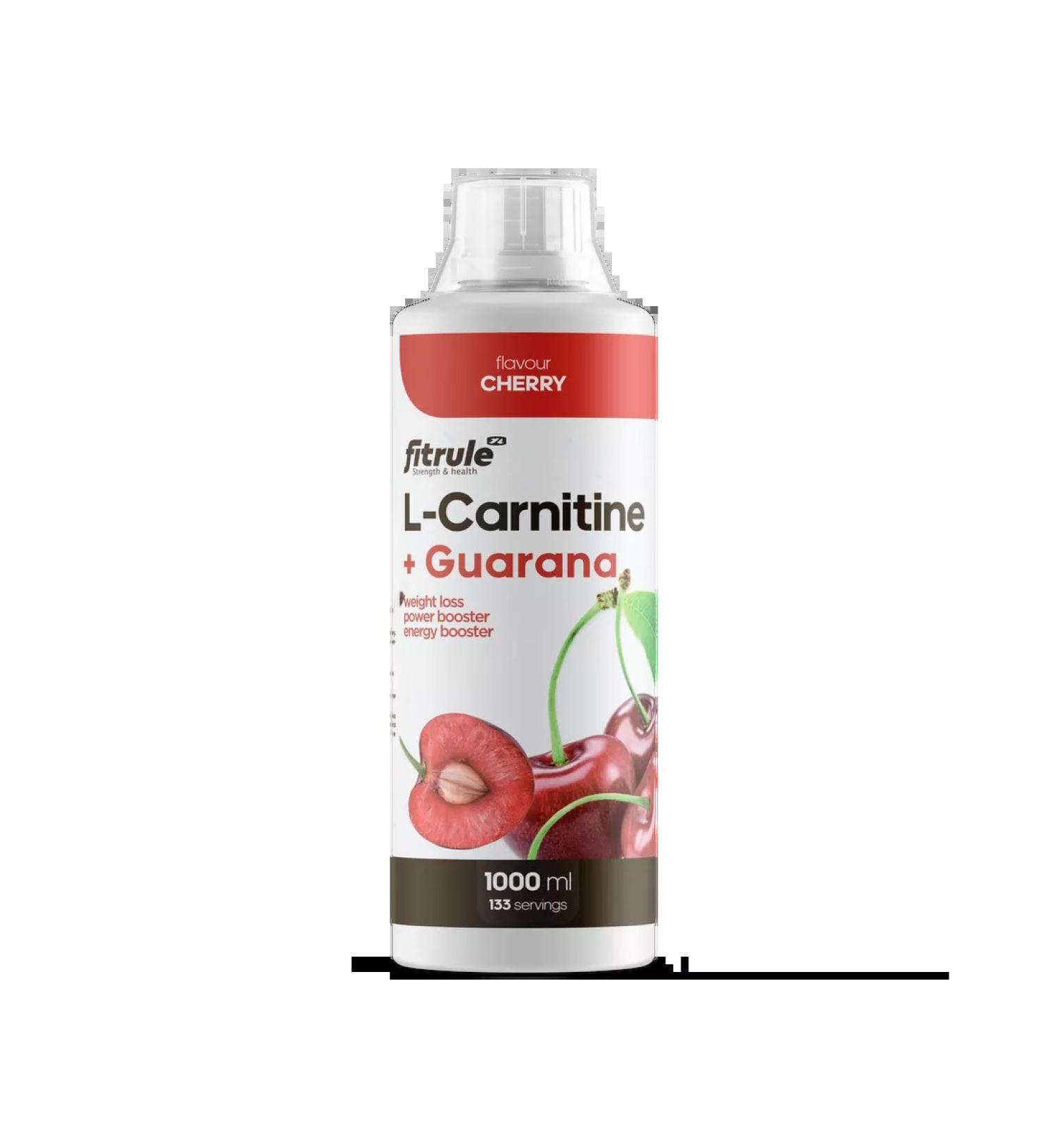 Fitrule Nutrition Fitrule l-channitine+guarana guarana 1000ml cherry - Buy Online on GoSupps.com