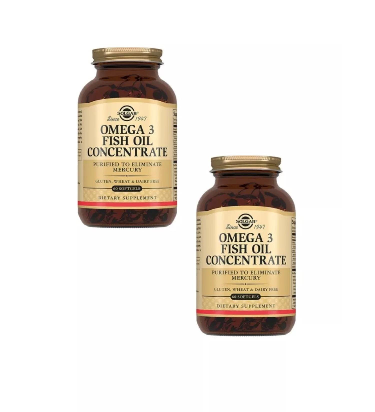 Solgar Inc Fish oil concentrate omega-3 60 caps-2UP - Buy Online on GoSupps.com