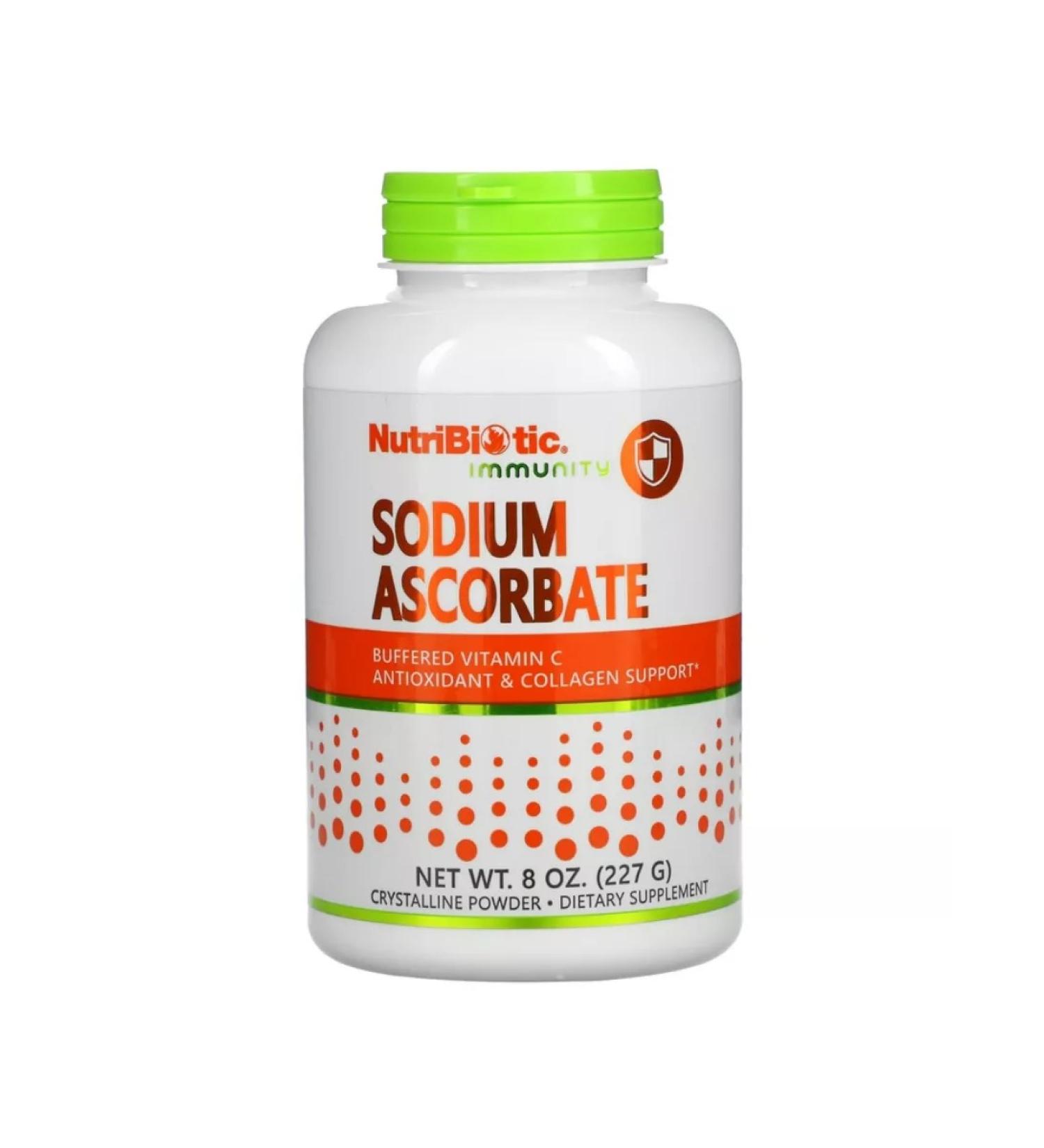 NutriBiotic Sodium ascorbate Sodium ascorbate powder 227 grams