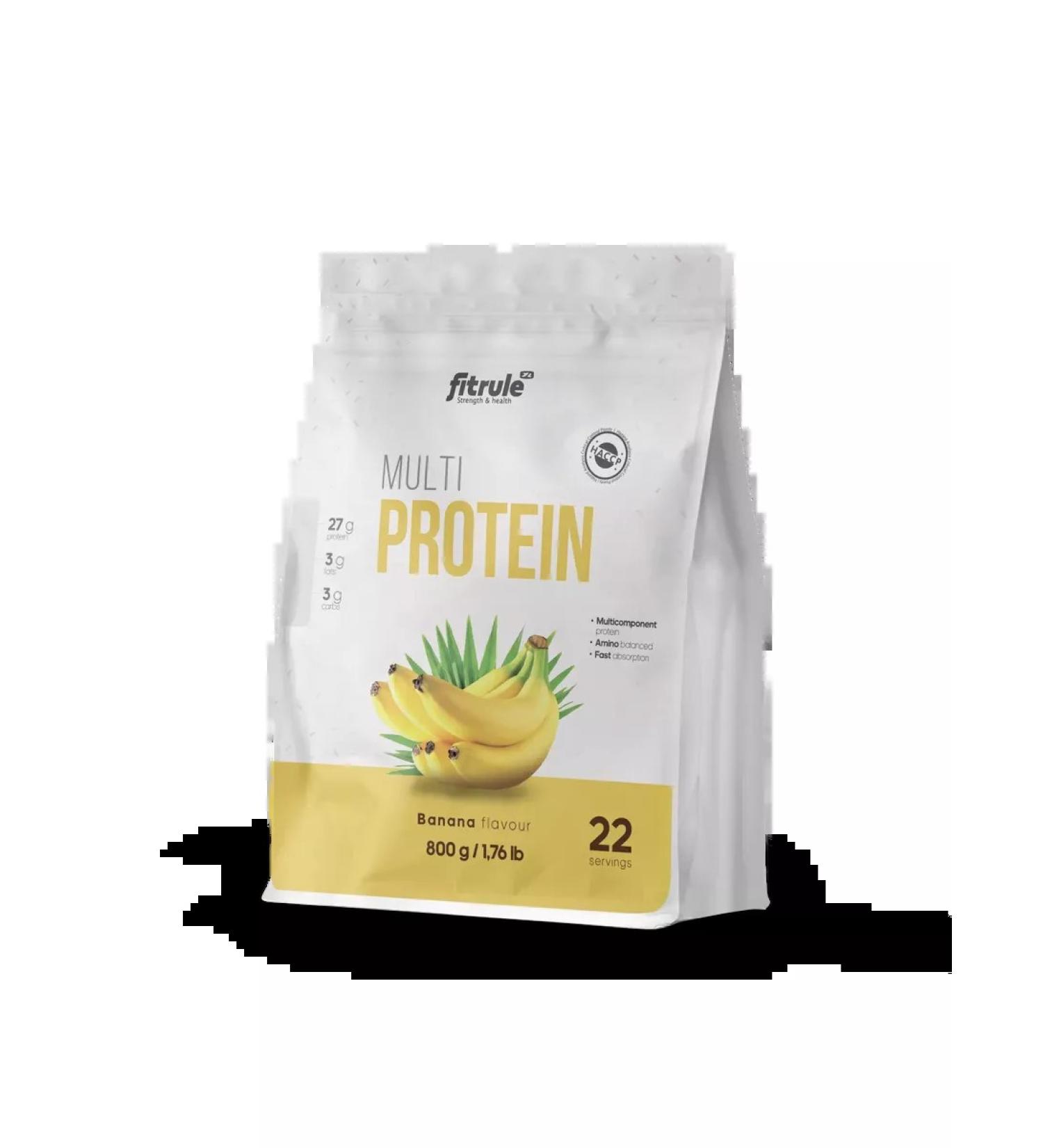 Fitrule Nutrition Multi -component protein 800g banana - Buy Online on GoSupps.com