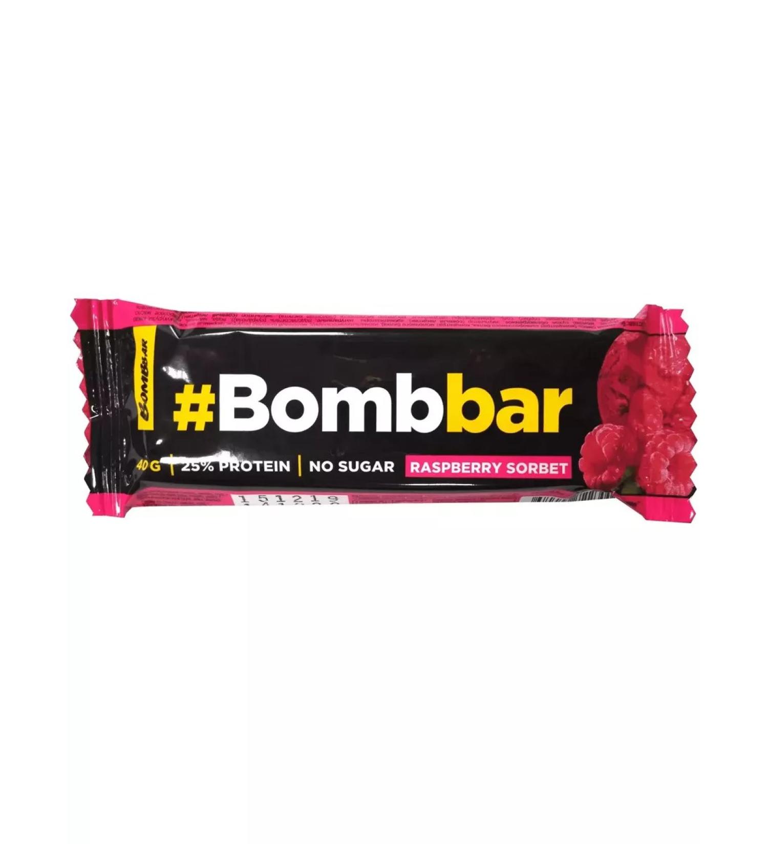BombBar Bank raspberry sorbet 40 g - Buy Online on GoSupps.com